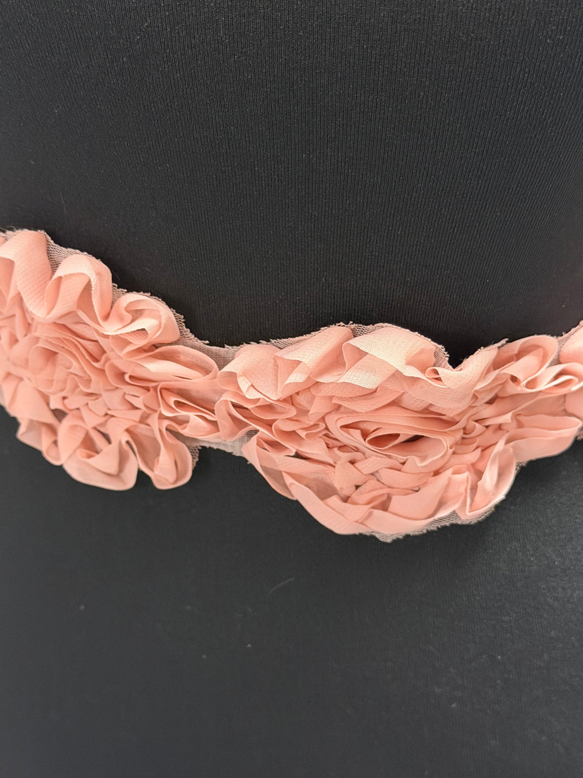 Bordure en dentelle 3D rose - T355
