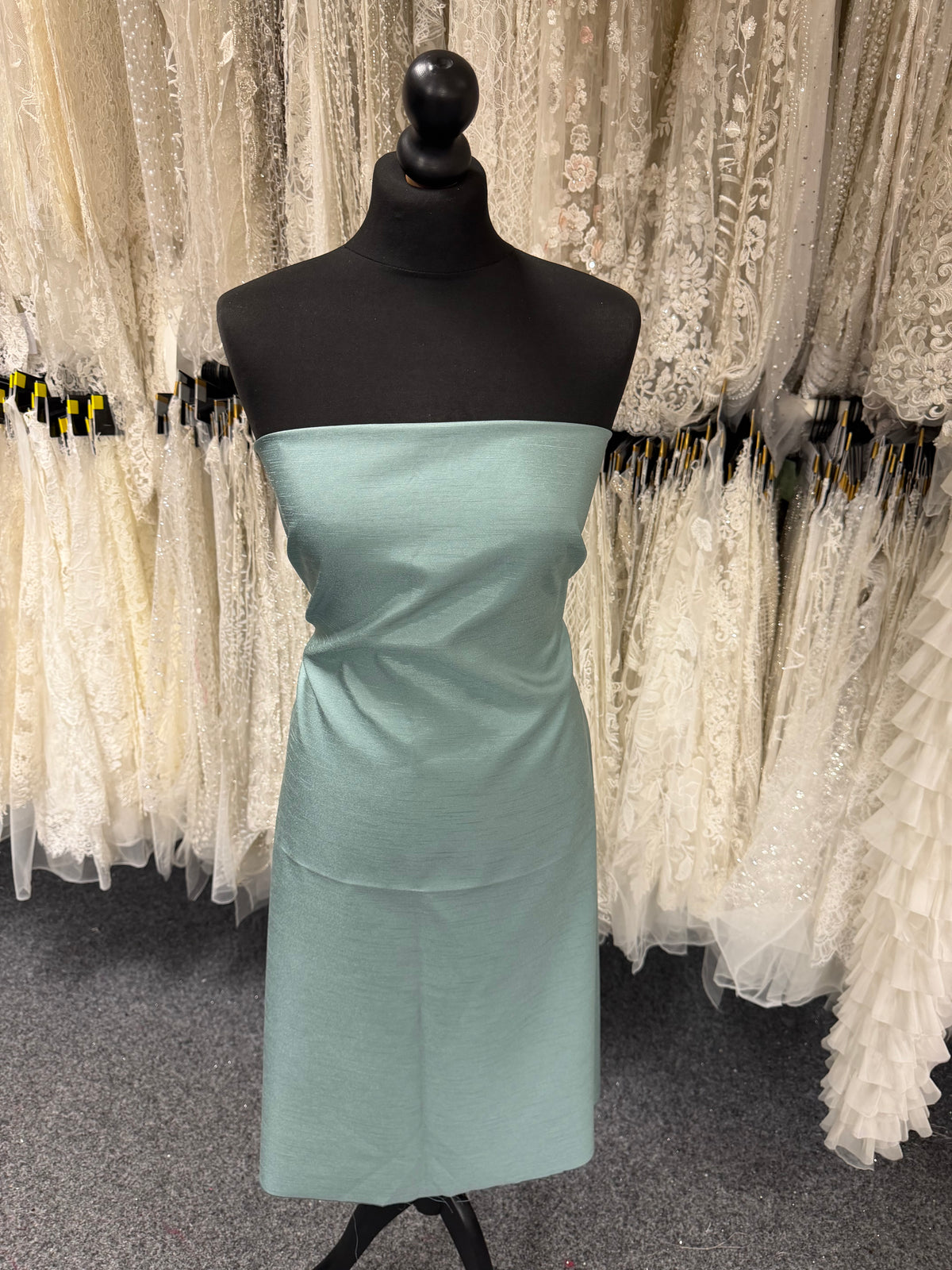 Dupion en satin de polyester sauge - Clarté (P967)