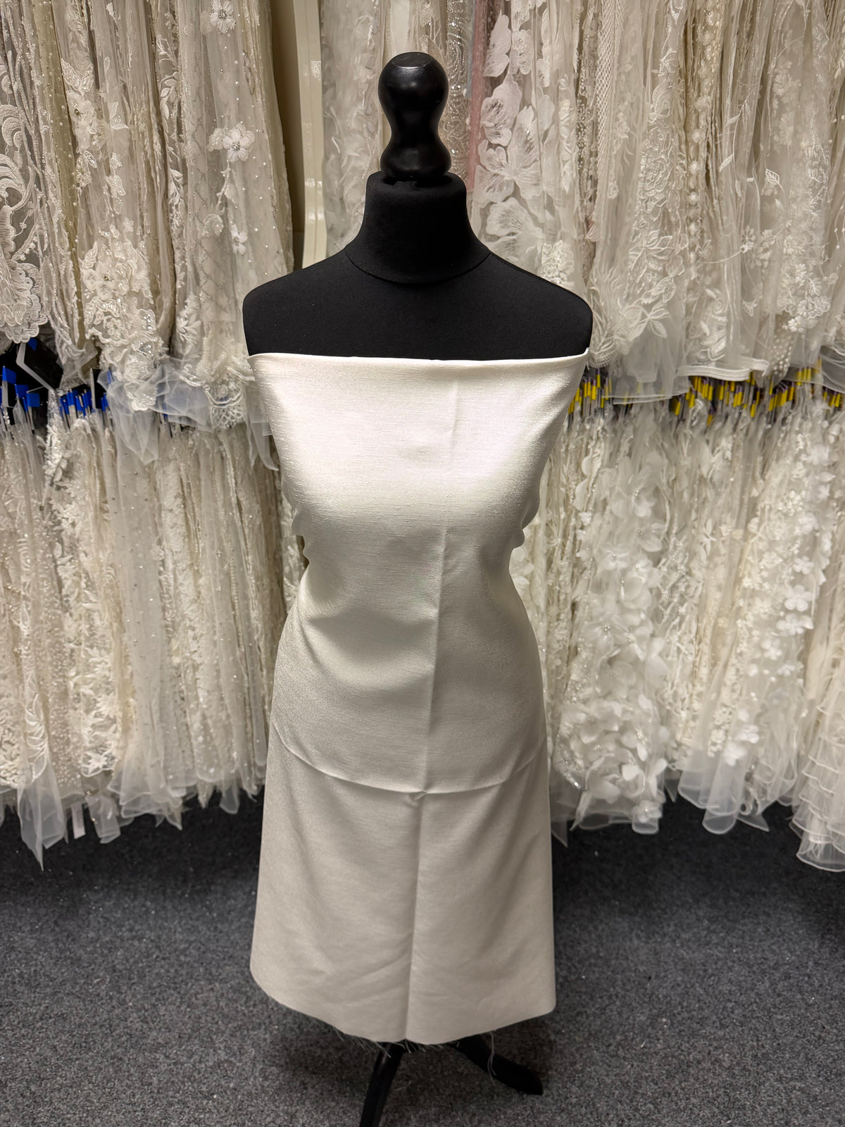Dupion en satin de polyester ivoire - Clarté (P967)