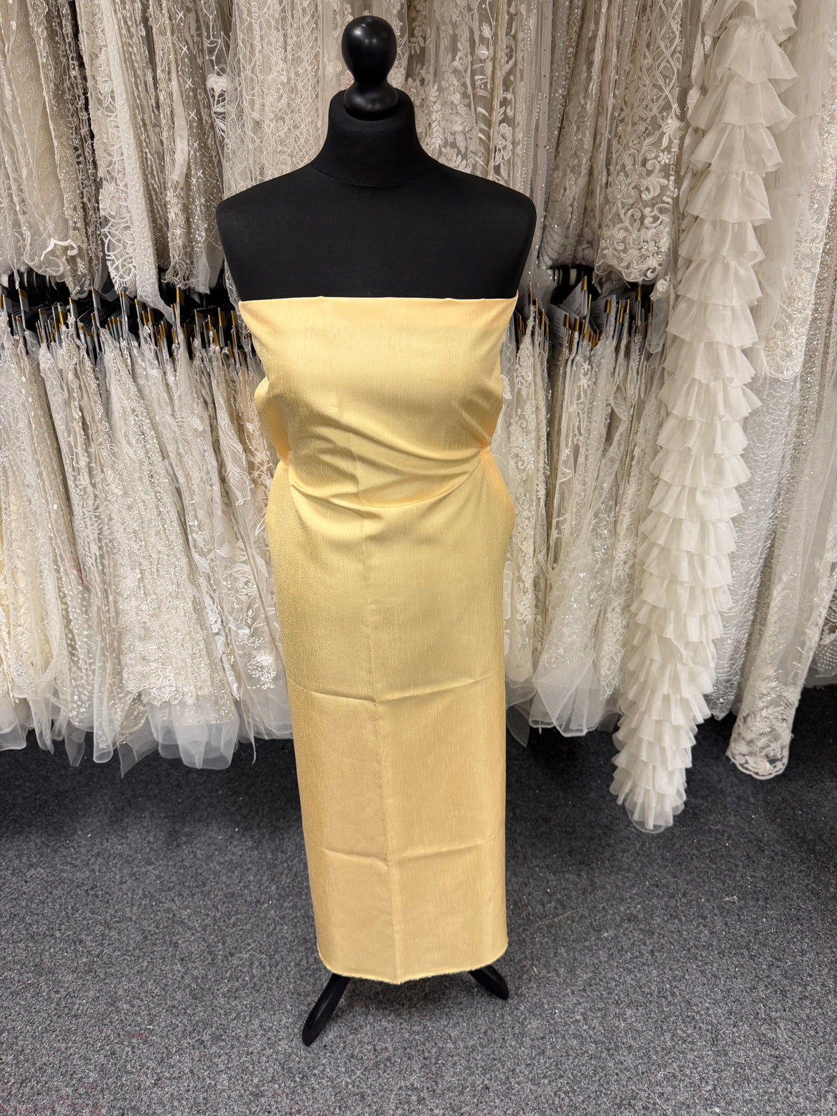 Dupion en satin de polyester citron - Clarté (P967)