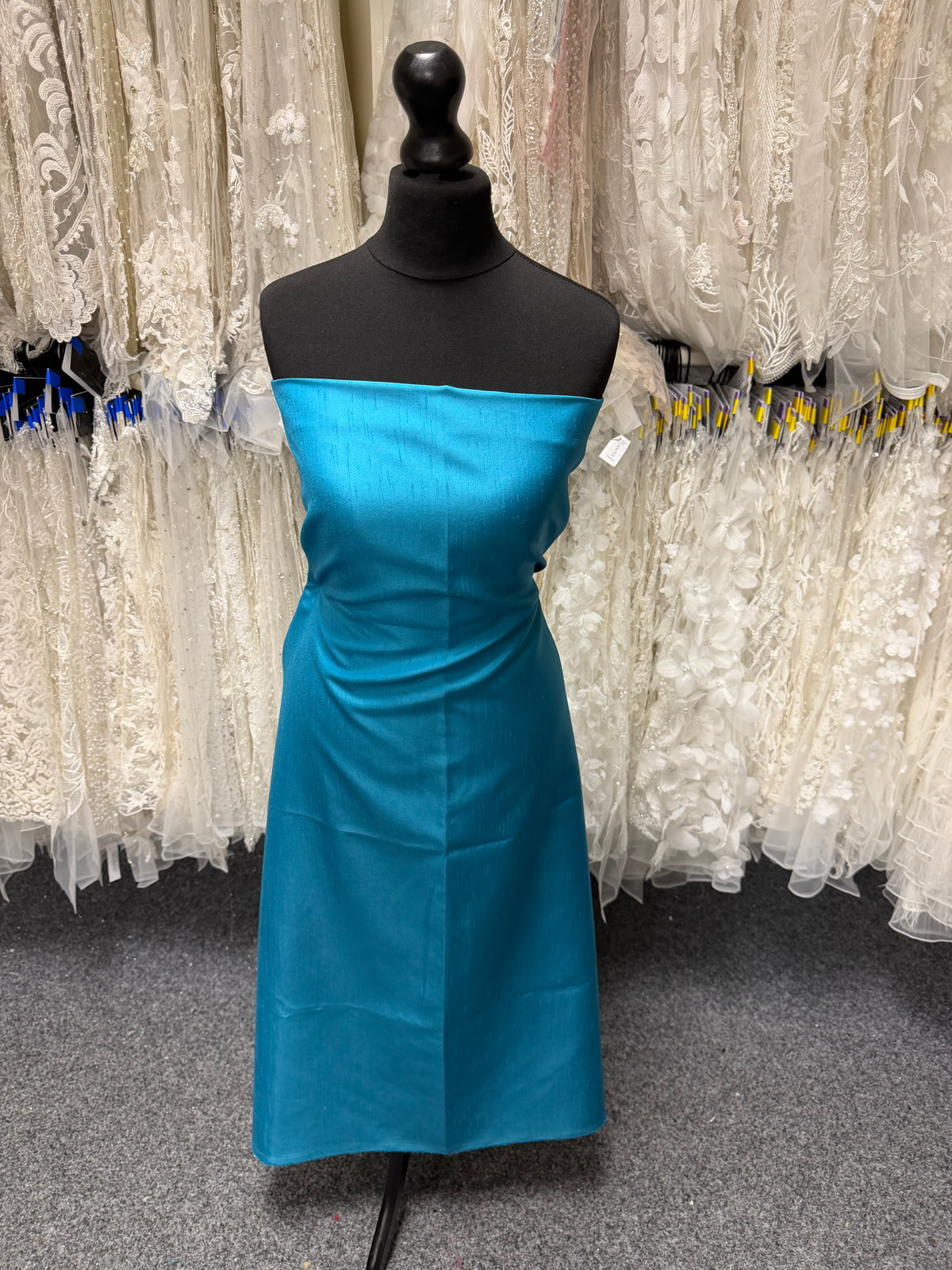 Dupion en satin de polyester turquoise - Clarté (P967)