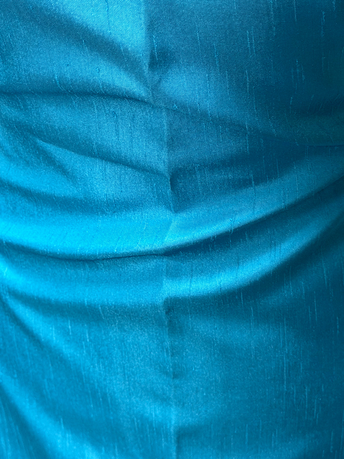 Dupion en satin de polyester turquoise - Clarté (P967)