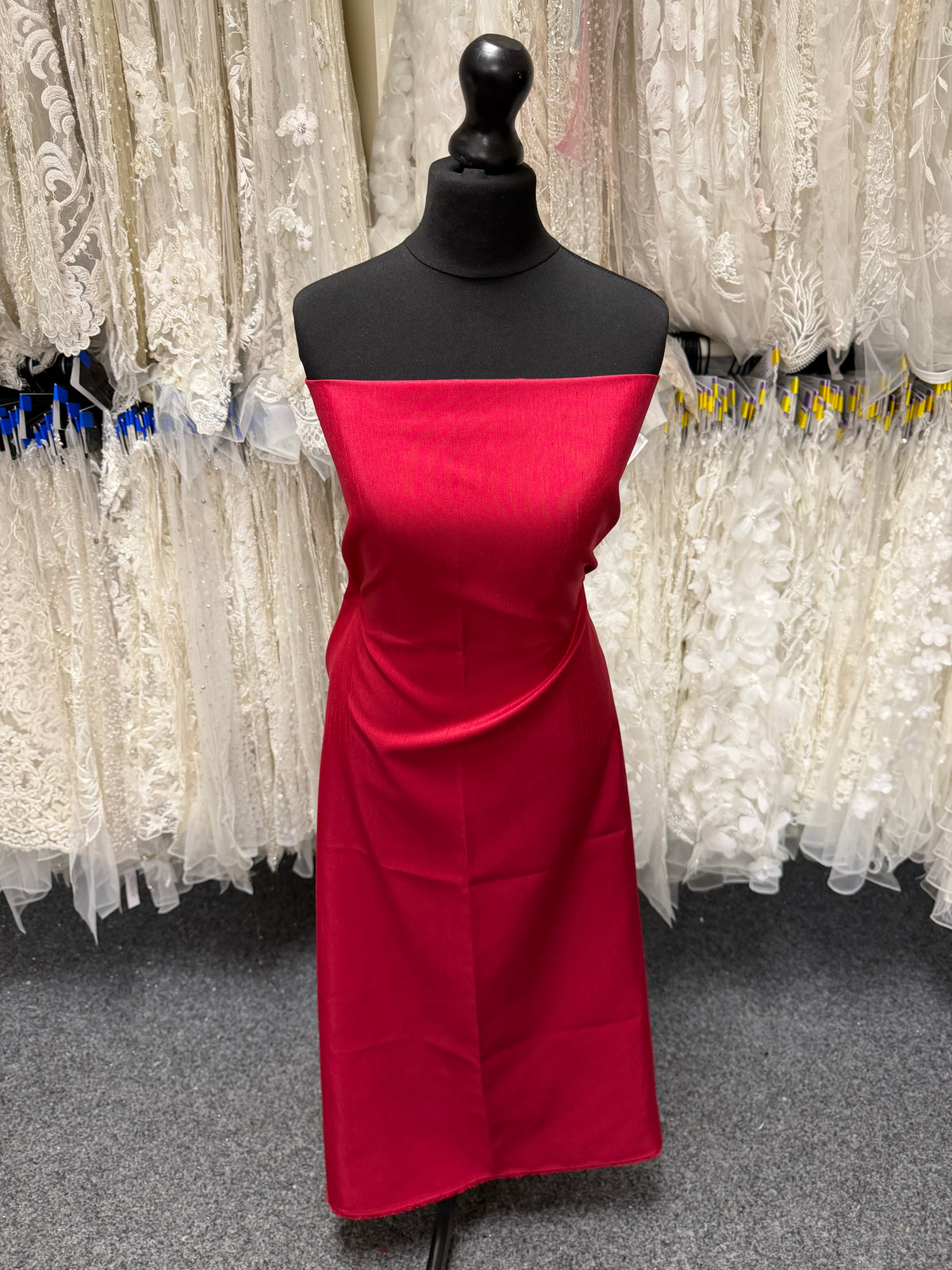 Dupion en satin de polyester Claret - Clarté (P967)