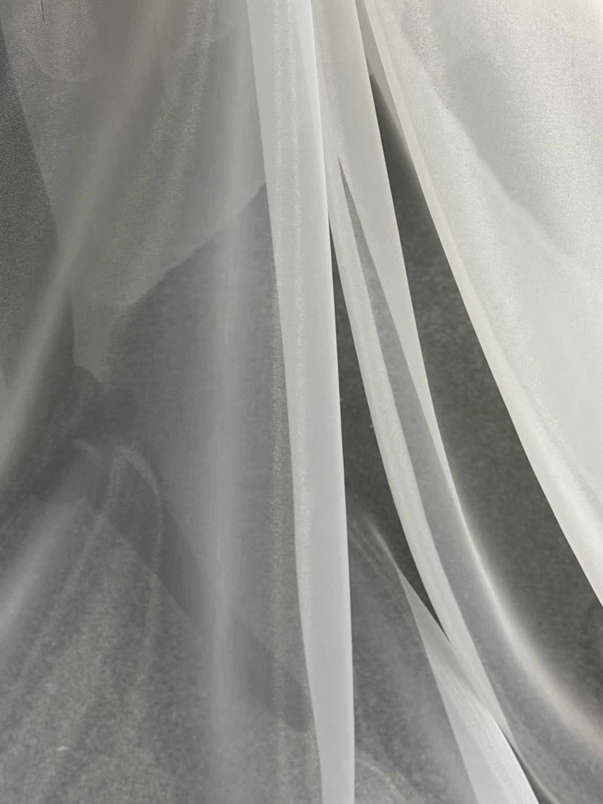 Organza blanc en polyorganza - P150