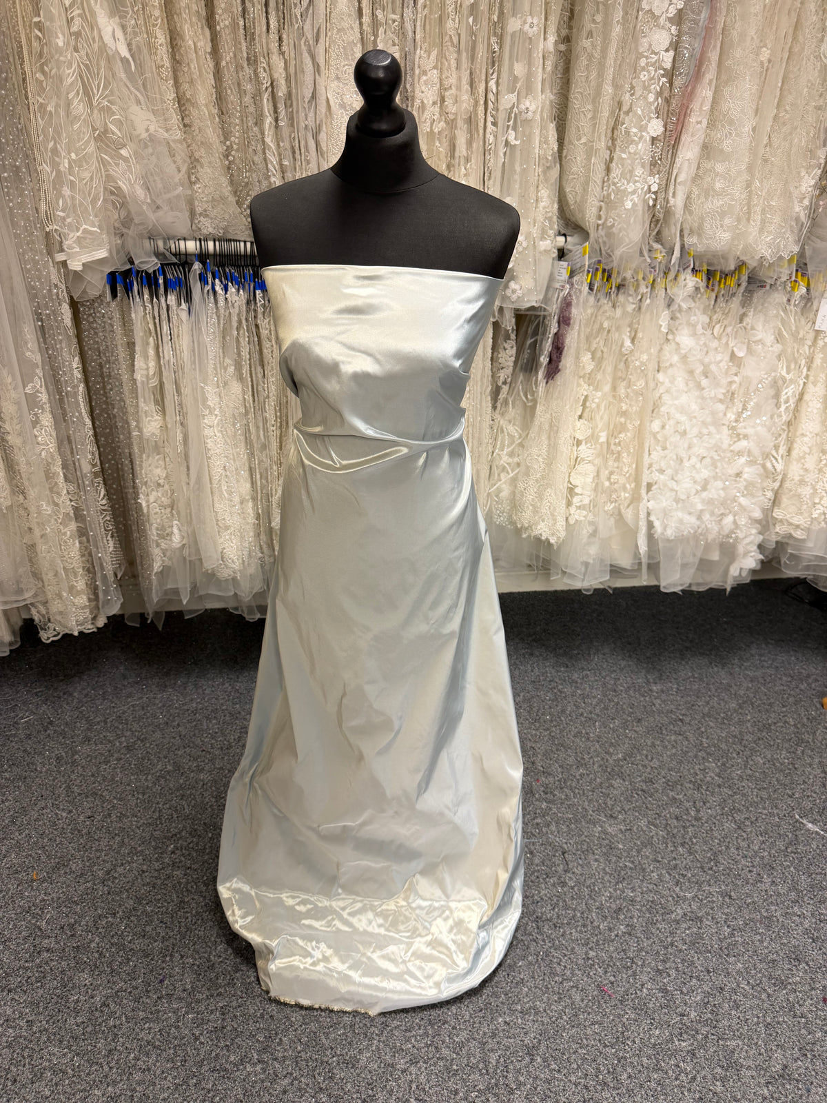 Taffetas polyester bleu/or - P600