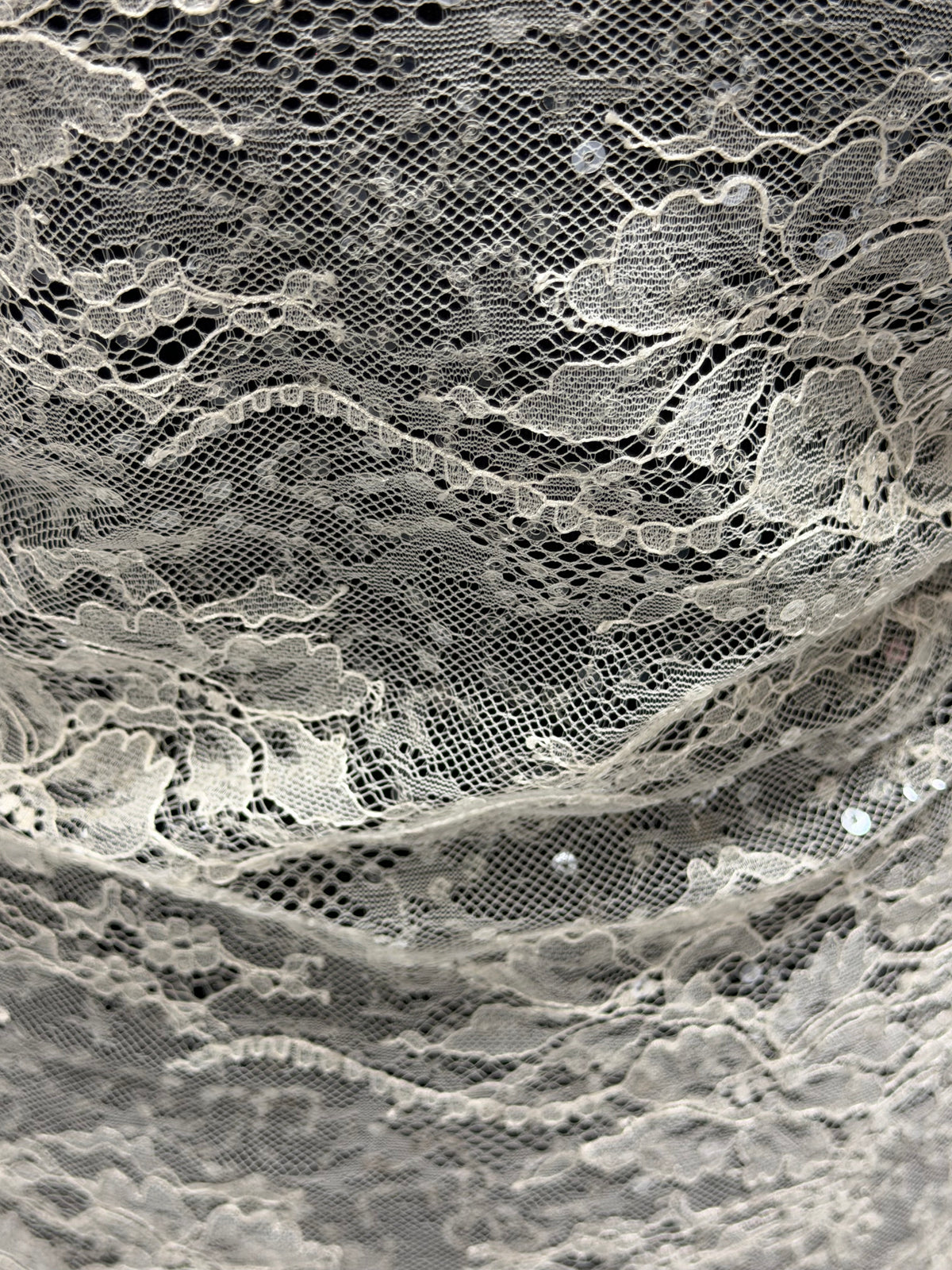 Dentelle à sequins ivoire - LB6003