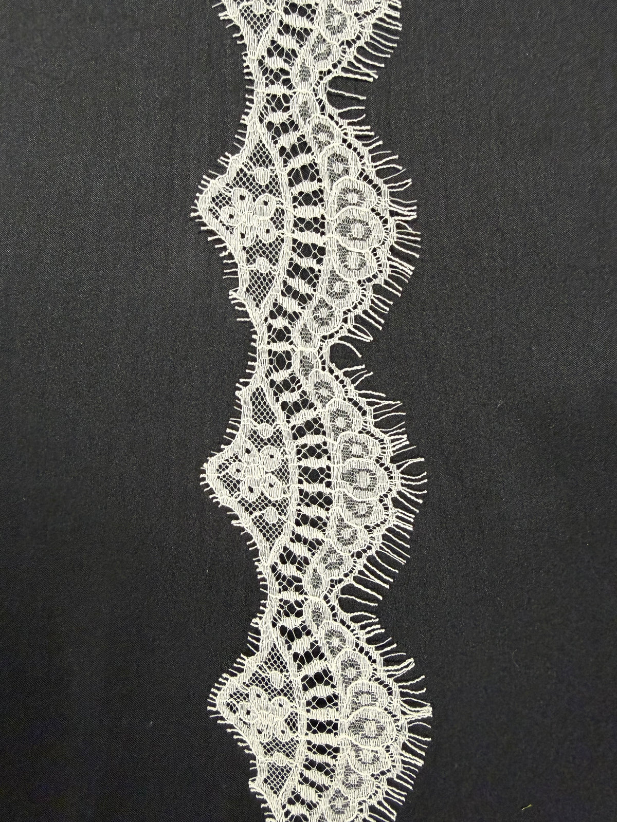 Bordure en dentelle écologique française ivoire - EE4008