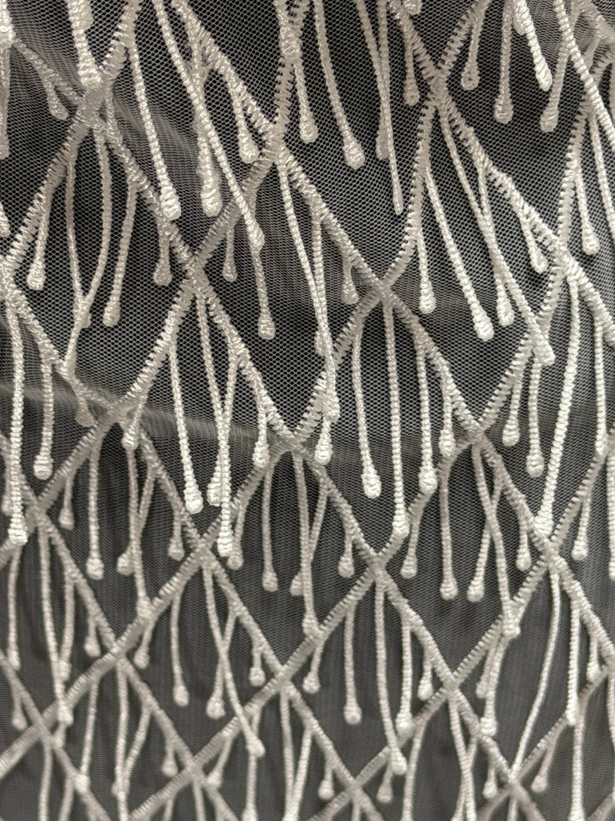 Dentelle 3D brodée ivoire - EB5029