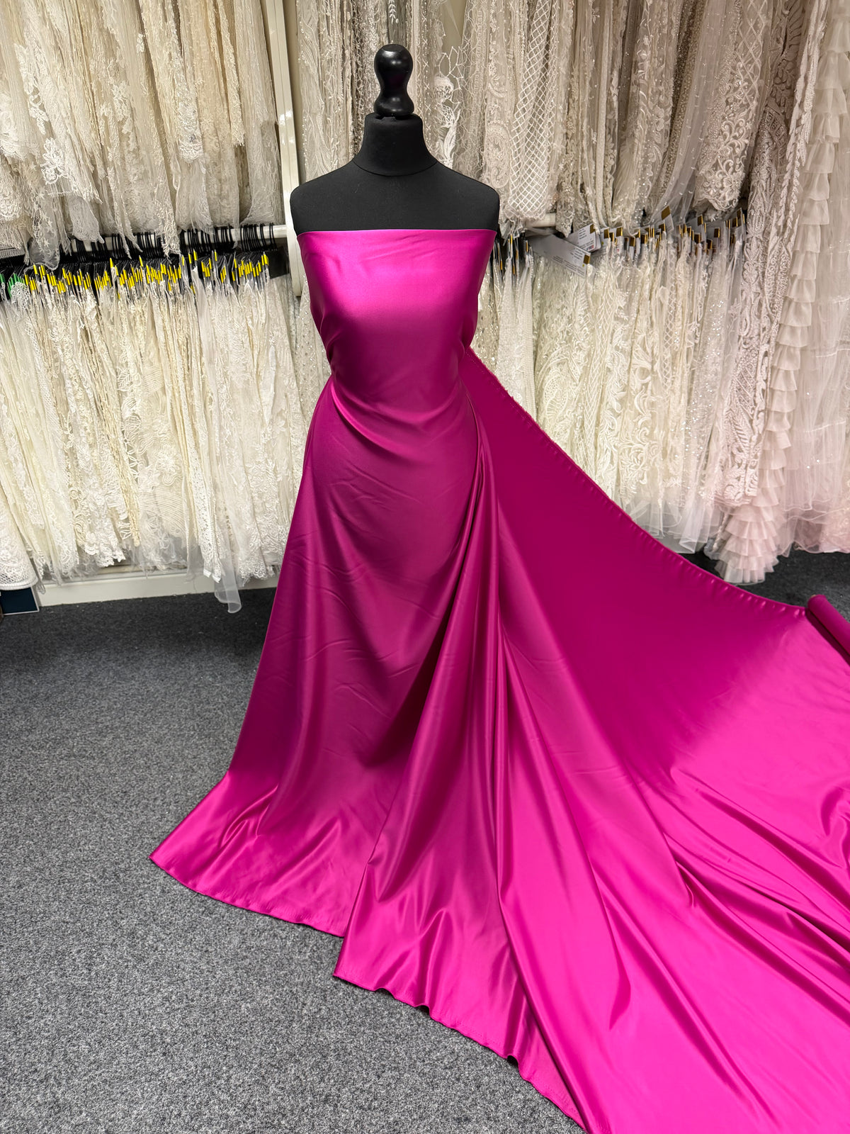 Satin Polyester Fuchsia - Majestueux