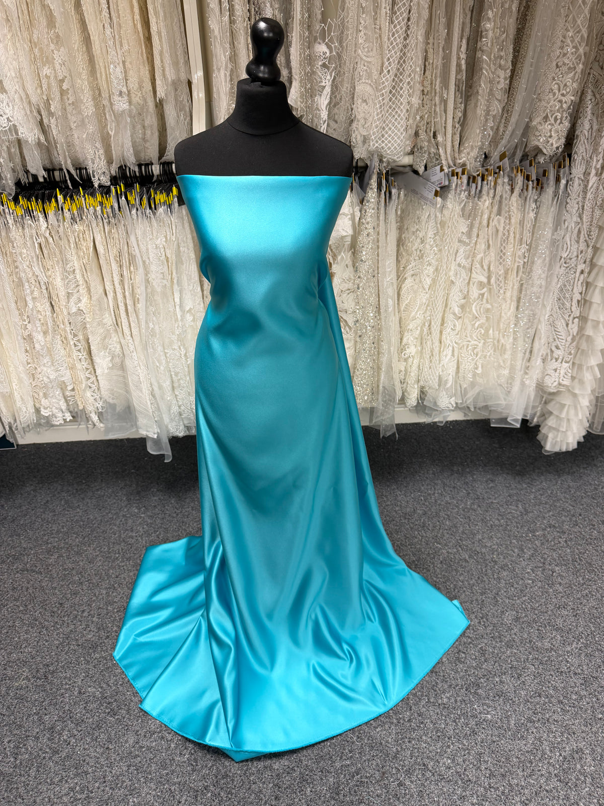 Satin Duchesse Polyester Martin-Pêcheur - Contessa