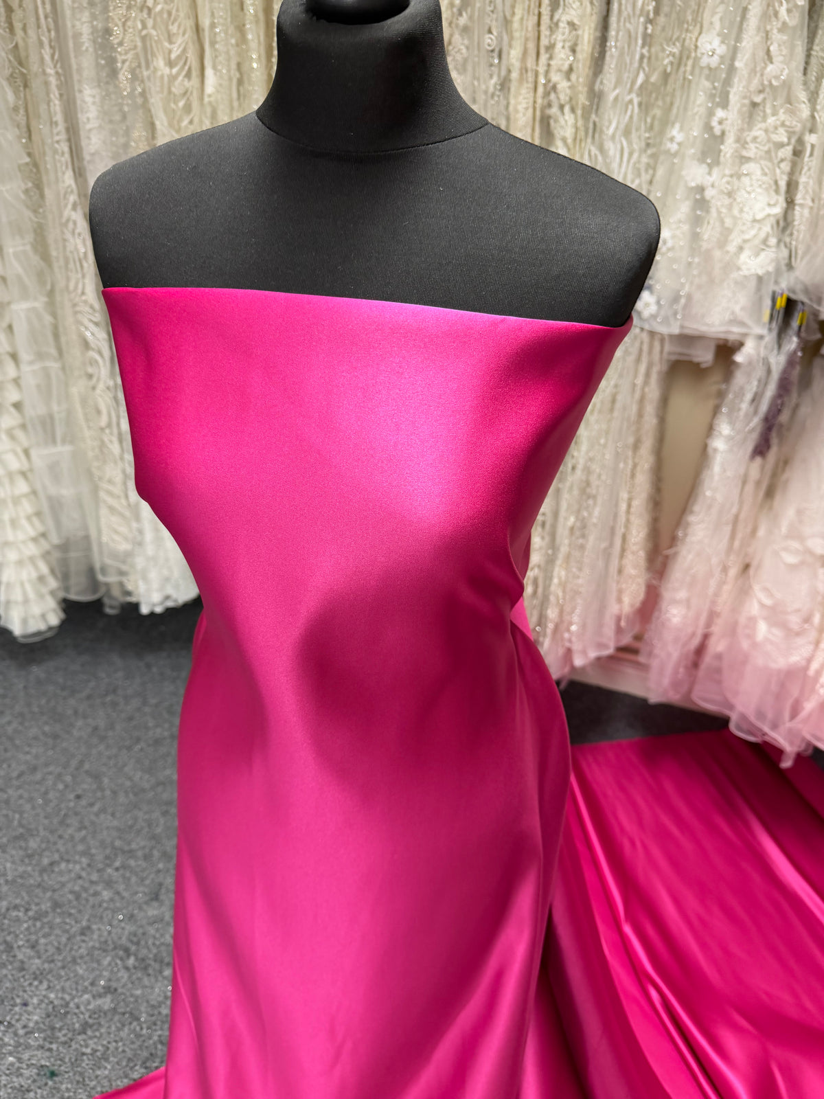 Satin Polyester Rose Fuchsia - Contessa