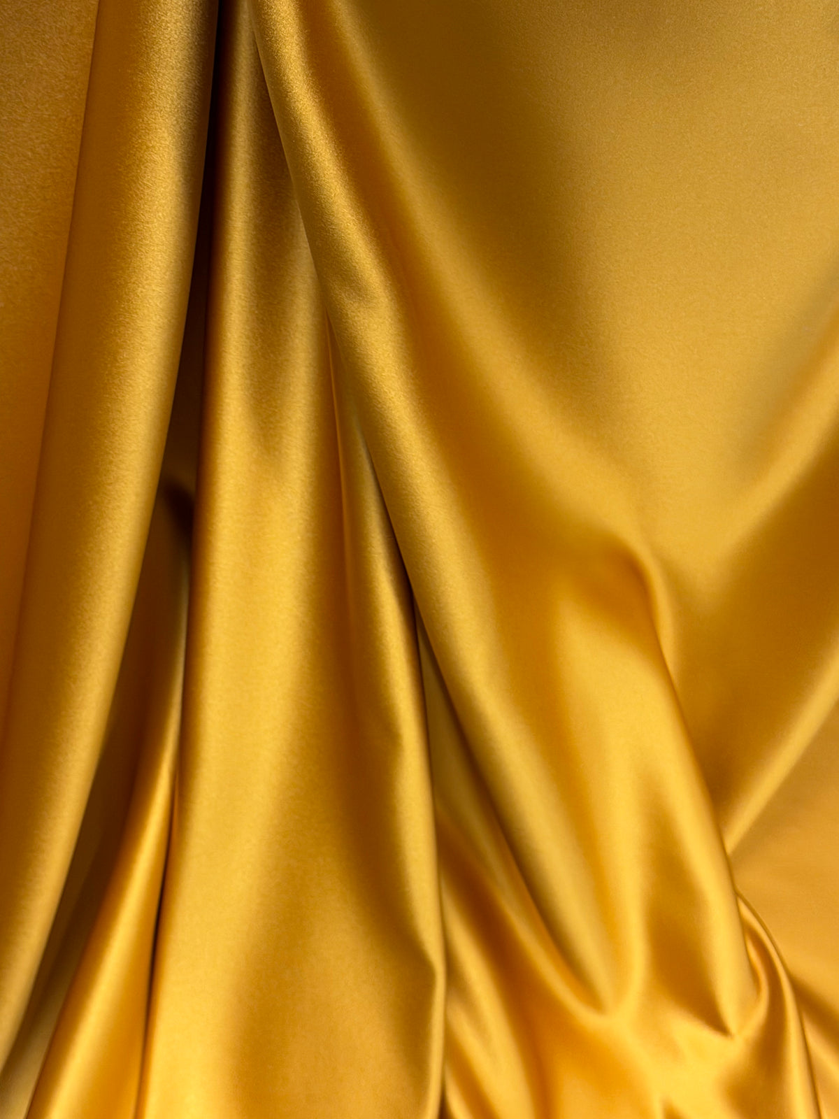 Satin Duchesse Polyester Mustard - Contessa