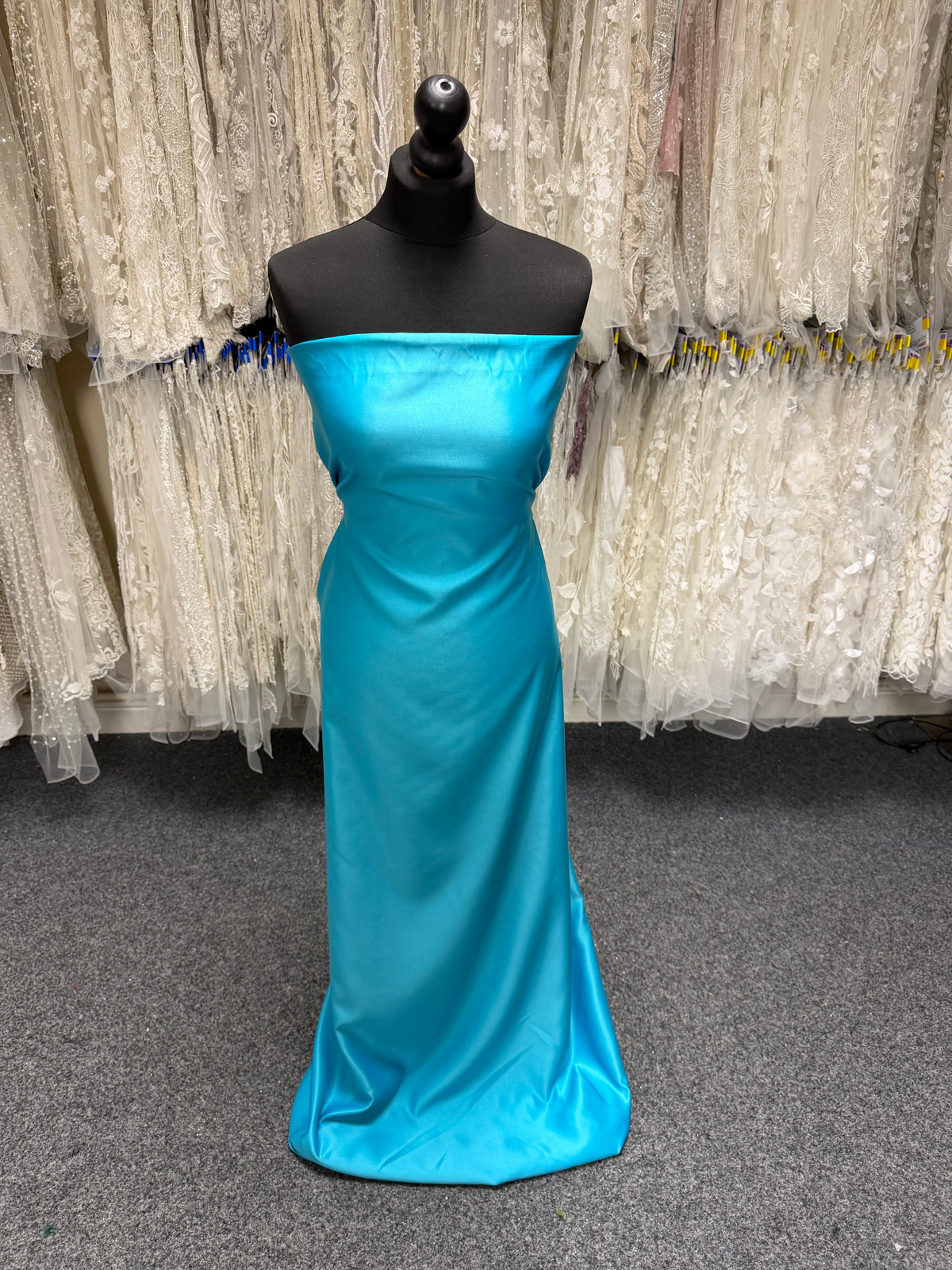 Satin Polyester Turquoise - Majestueux