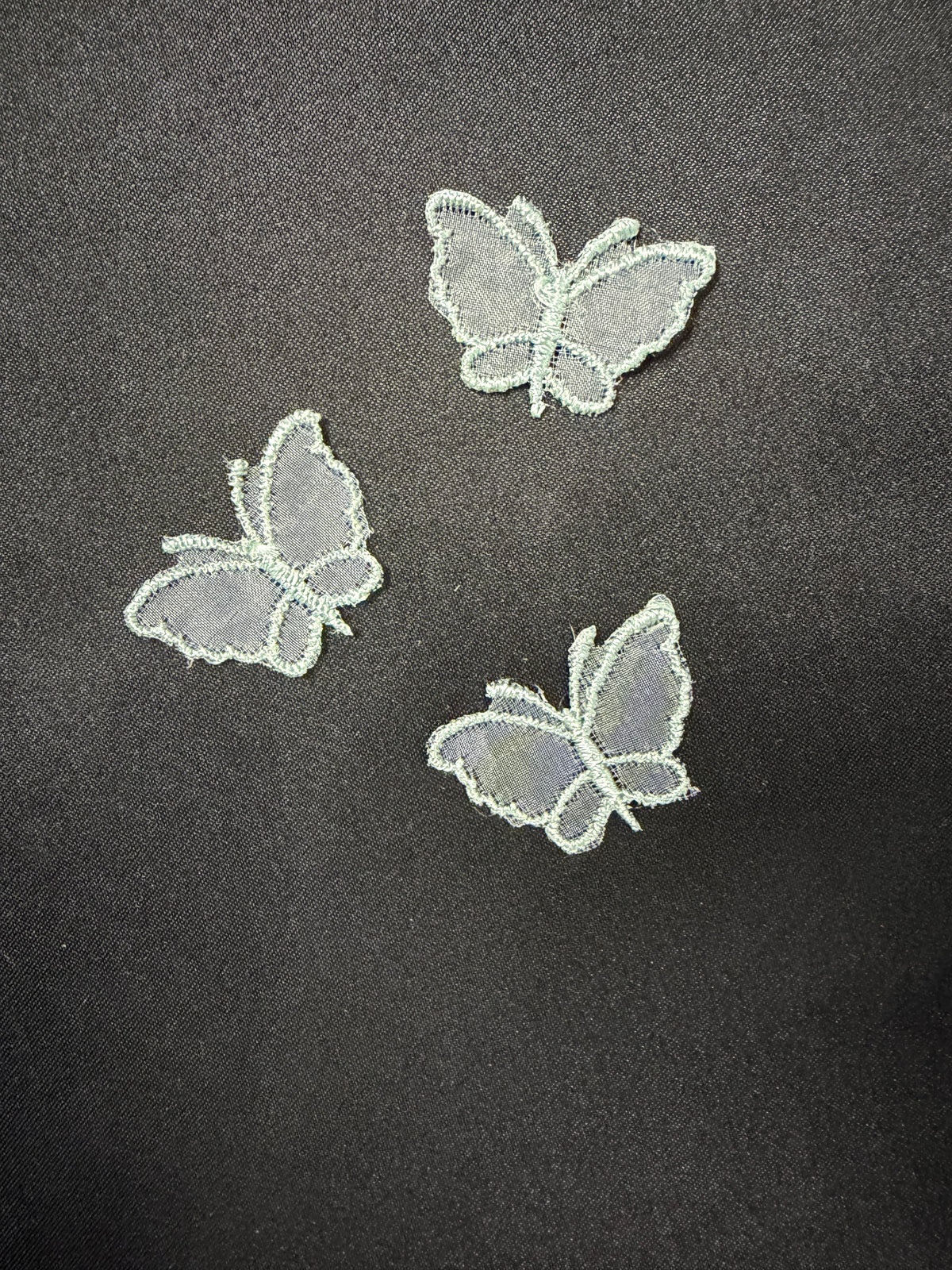 Applique papillon vert brumeux - M1