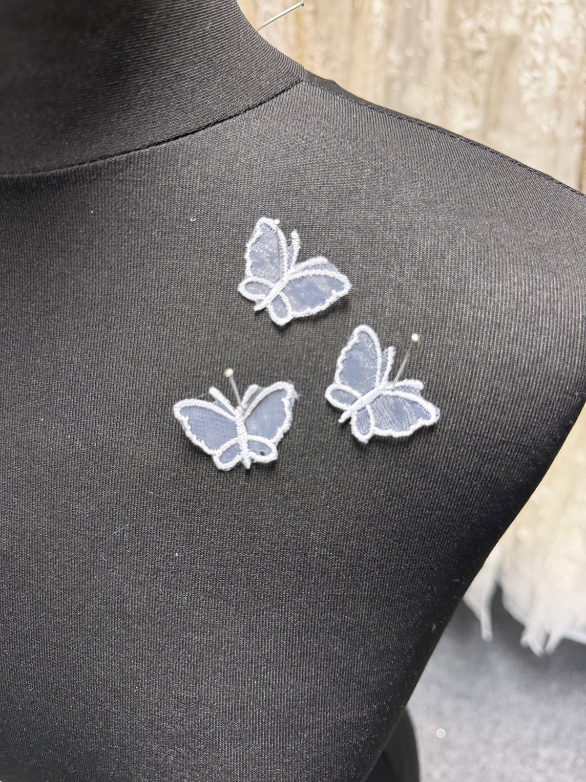 Applique papillon blanc - M1