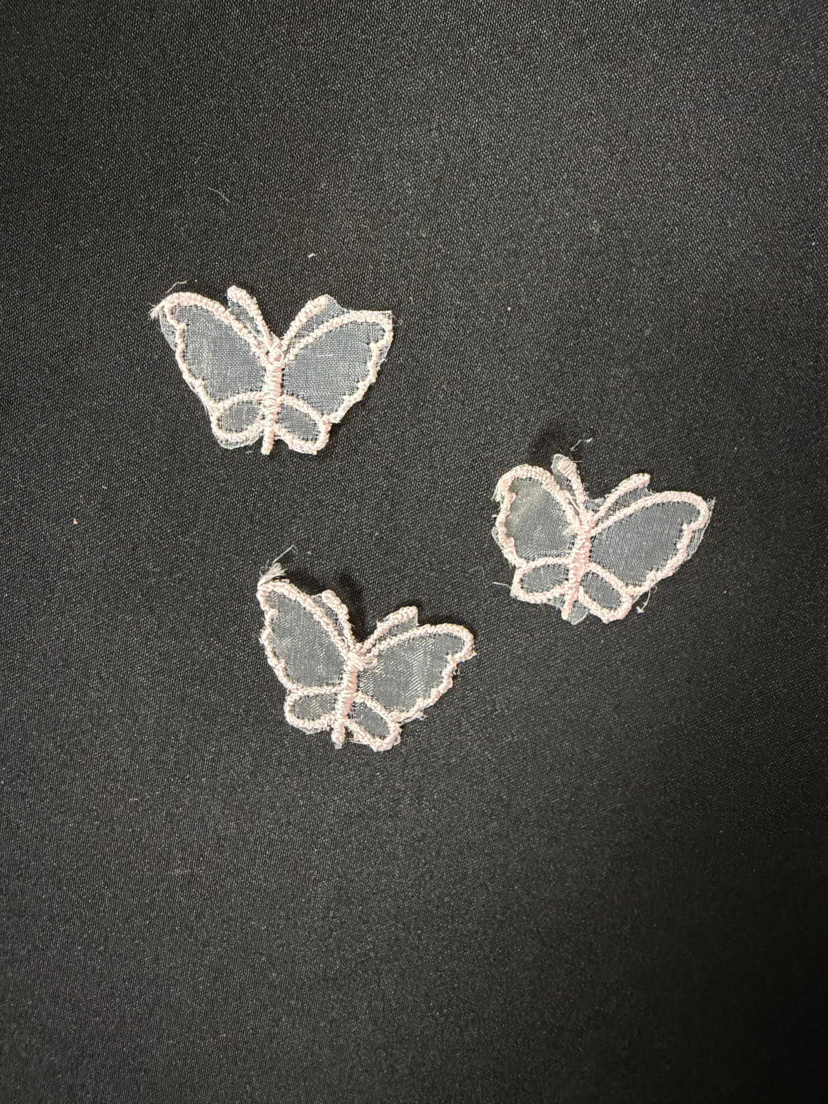 Applique papillon rose clair - M1