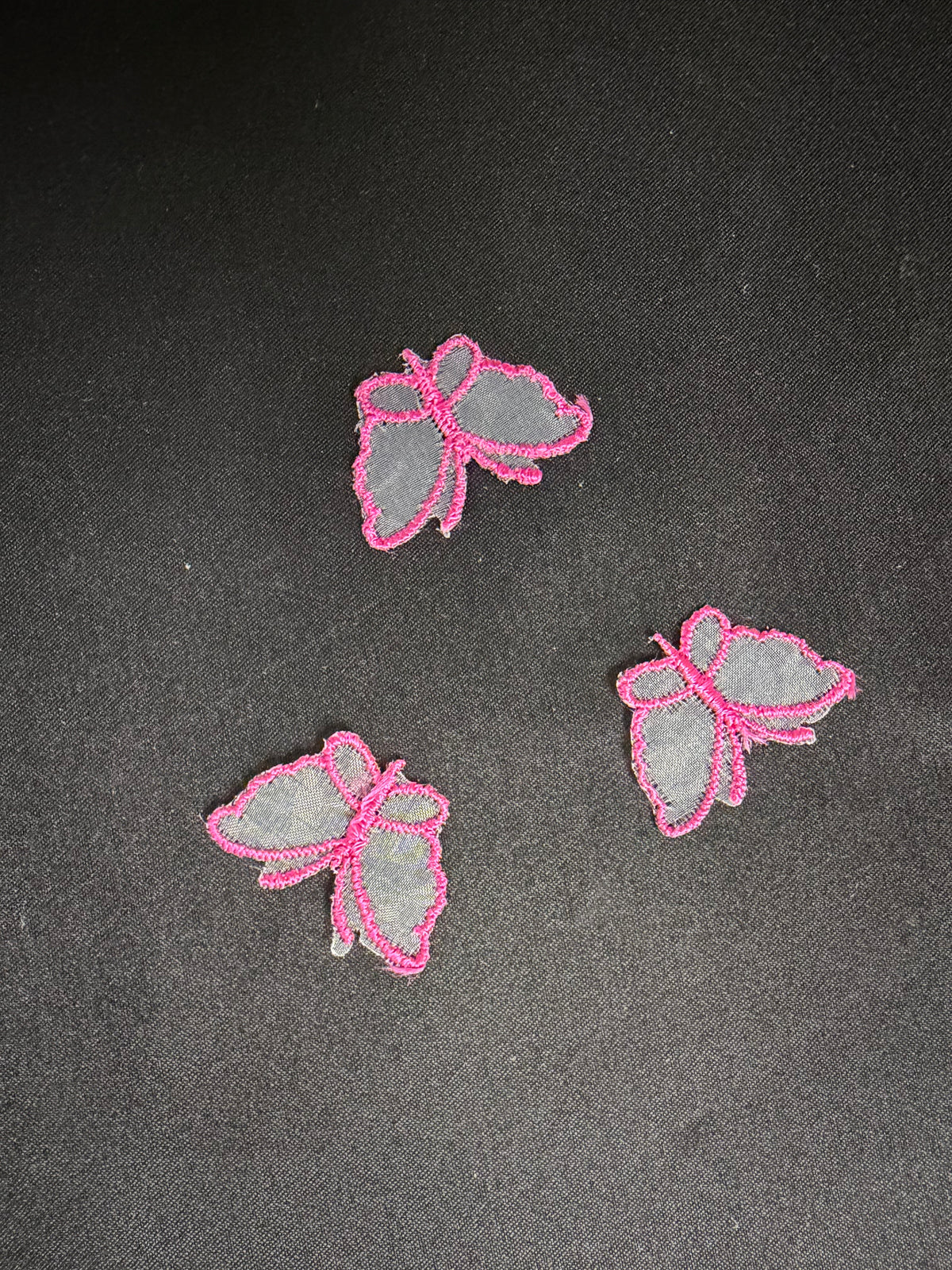 Applique papillon fuchsia - M1