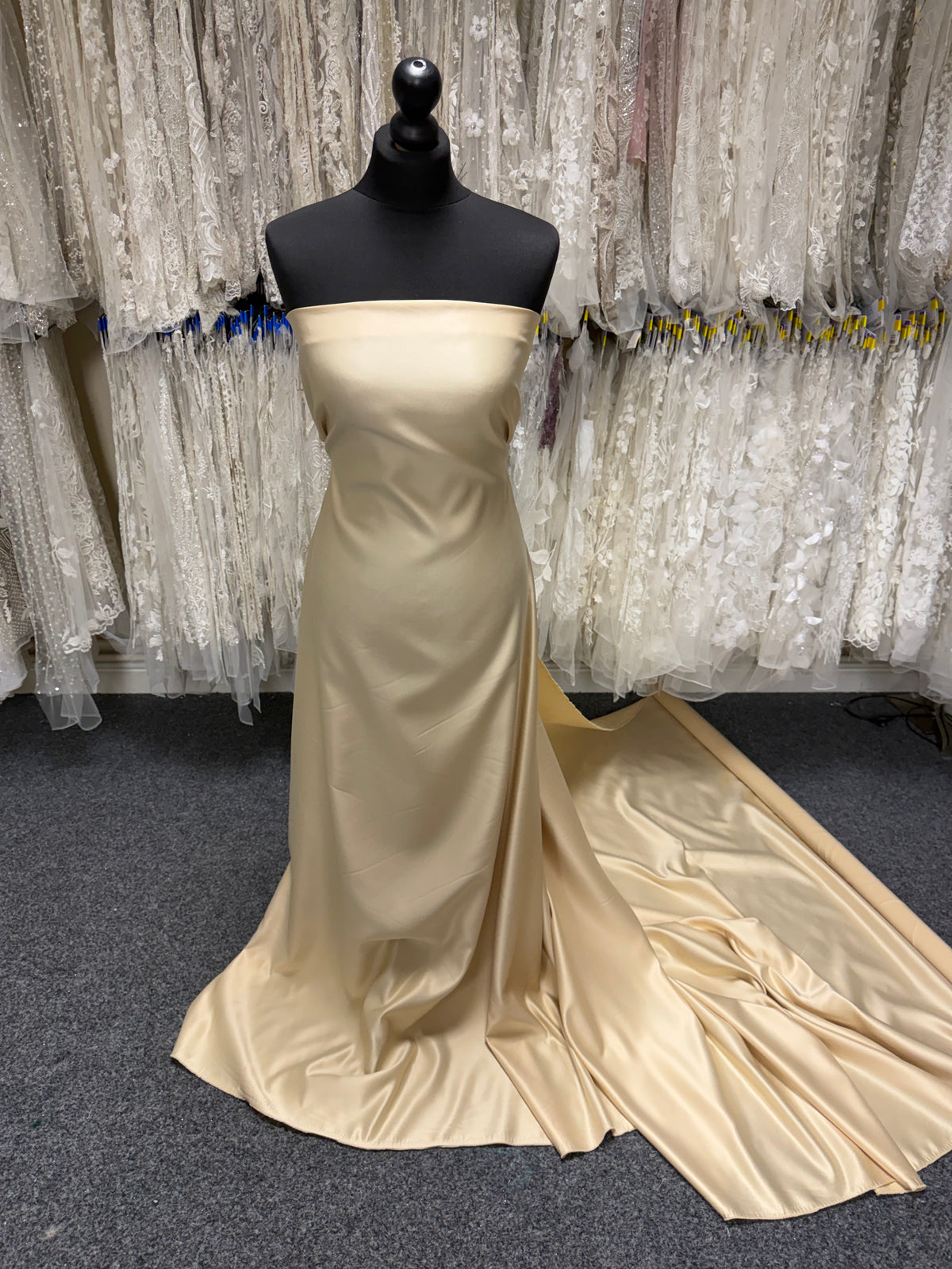 Satin Polyester Champagne - Majestueux