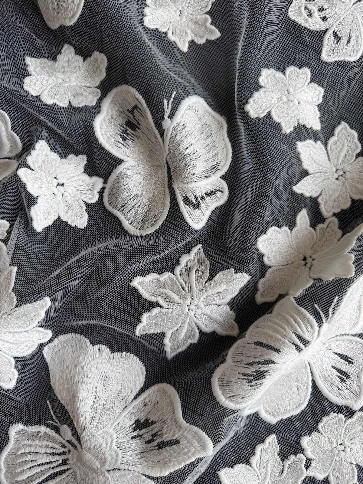 Dentelle brodée ivoire – EB5016