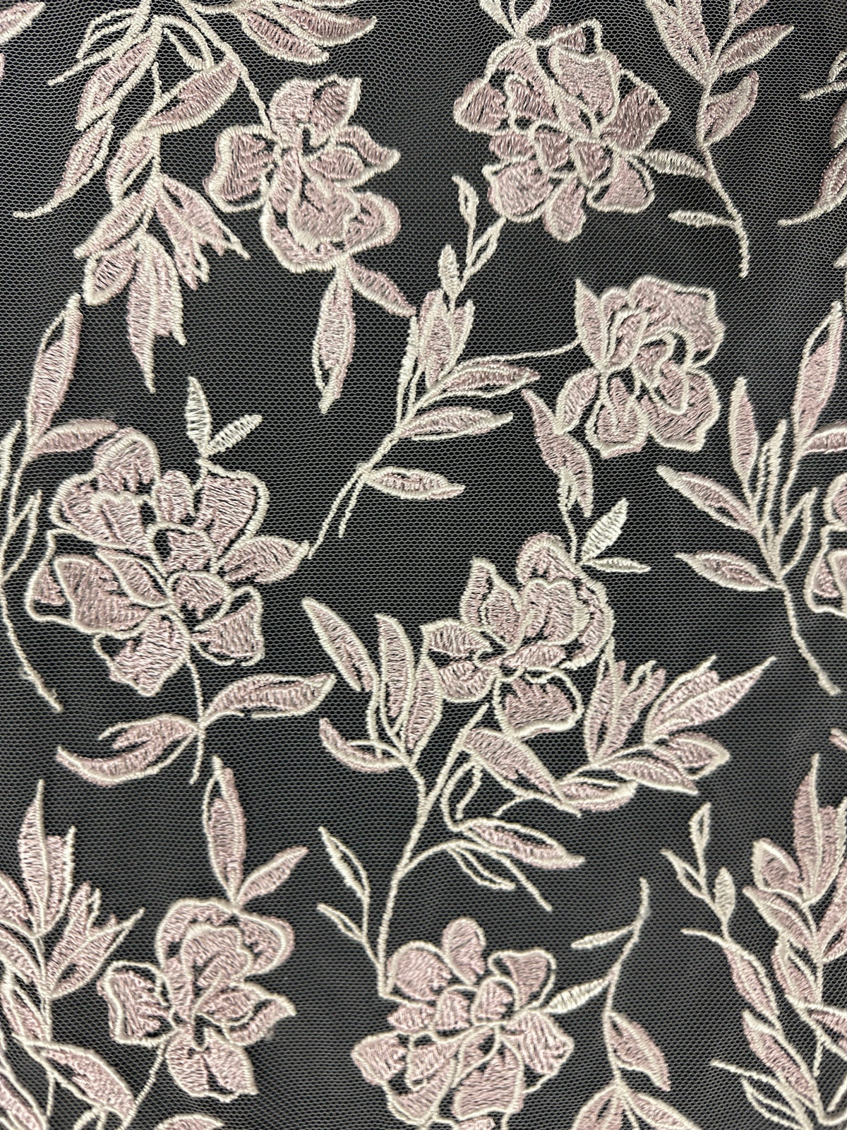 Dentelle brodée rose - EB5048