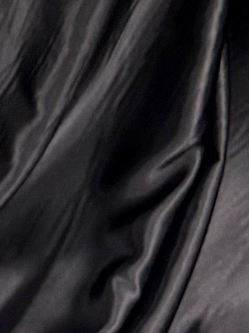 Satin polyester noir - PB1005
