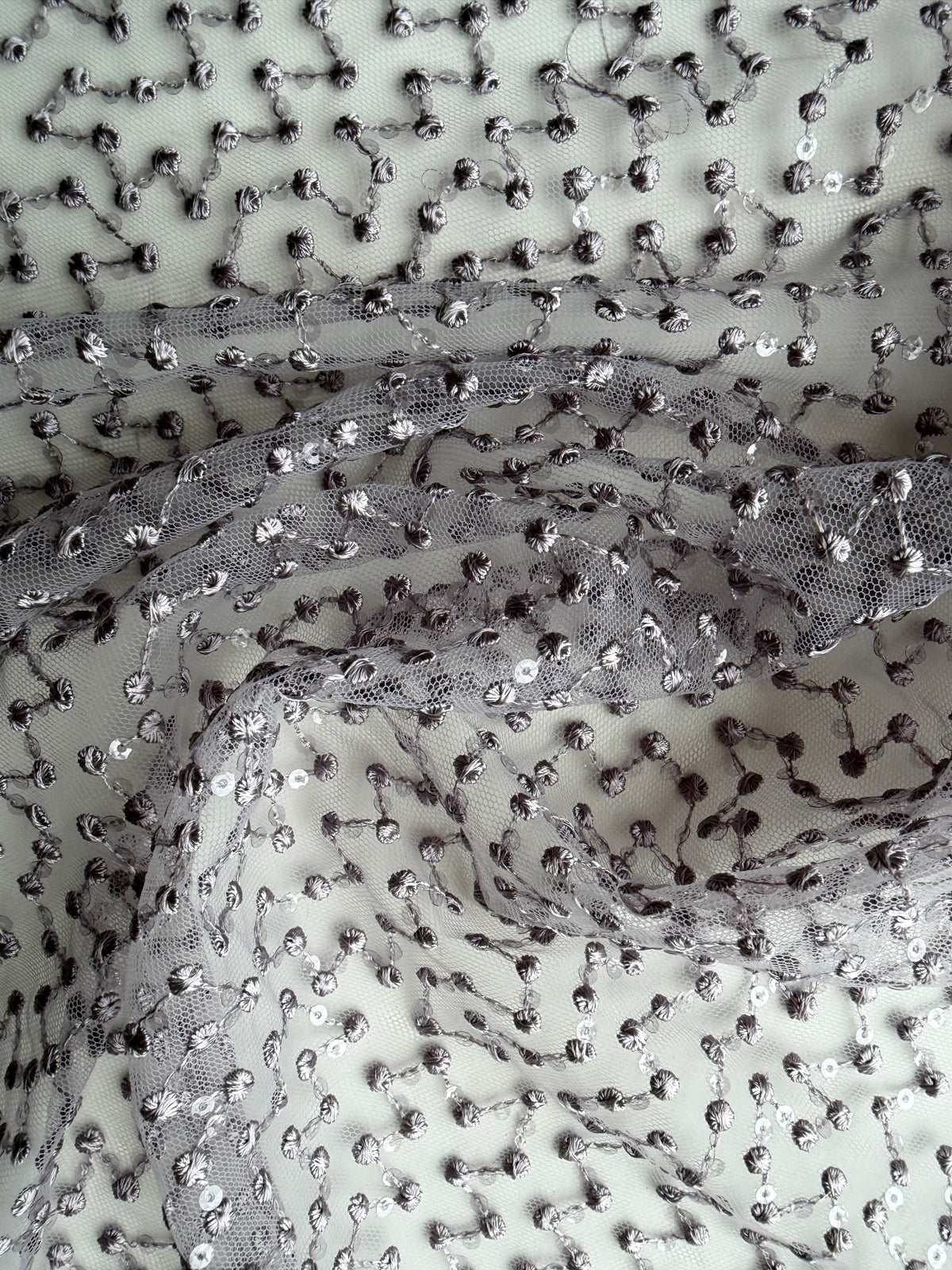 Dentelle brodée de sequins Mulberry - EB3029