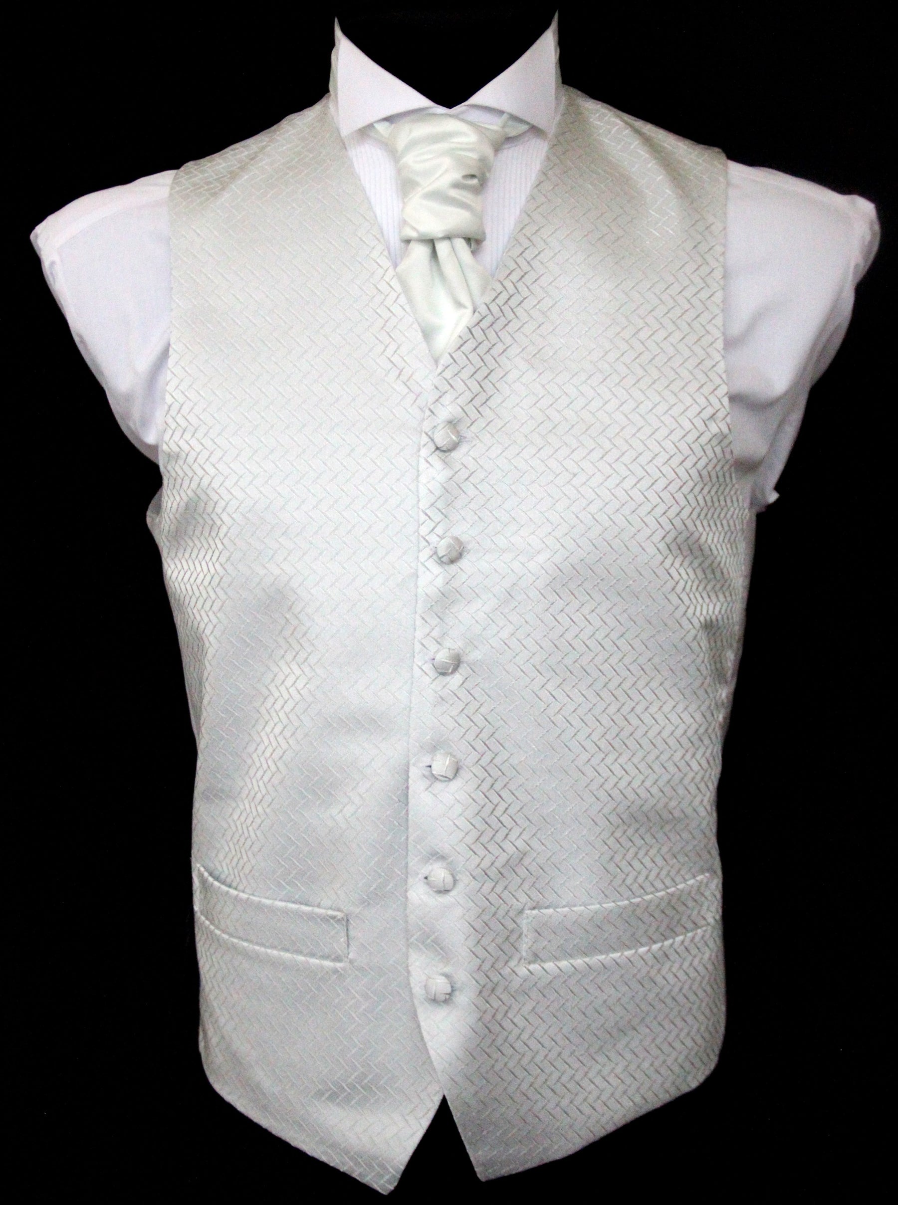 Tissu pour gilet blanc - Genève