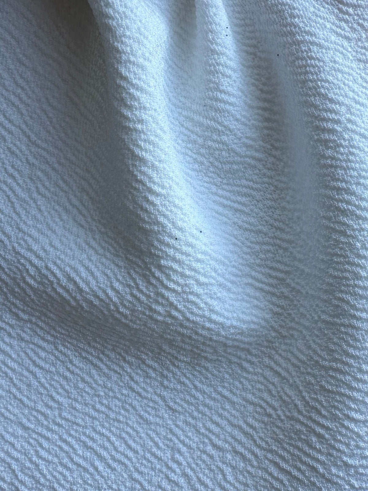 Crêpe épaisse extensible en polyester ivoire - Suzette