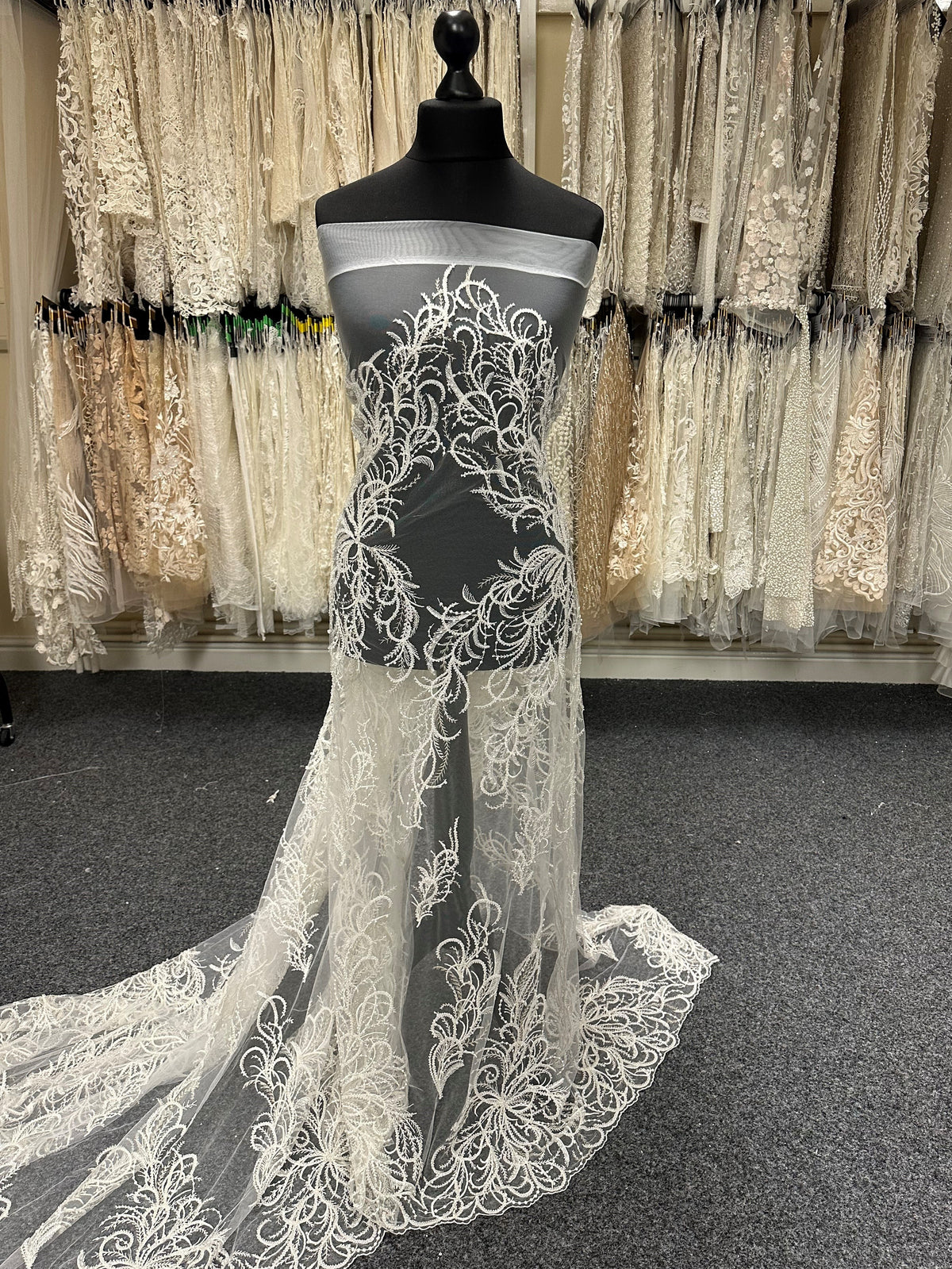 Dentelle Perlée Ivoire - Zanobia