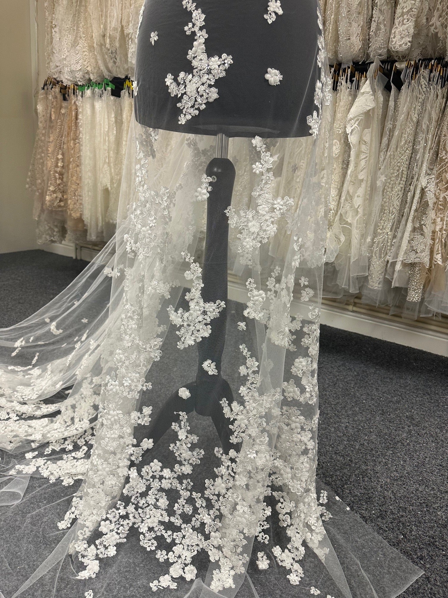 Dentelle Broderie Ivoire - Fabienne