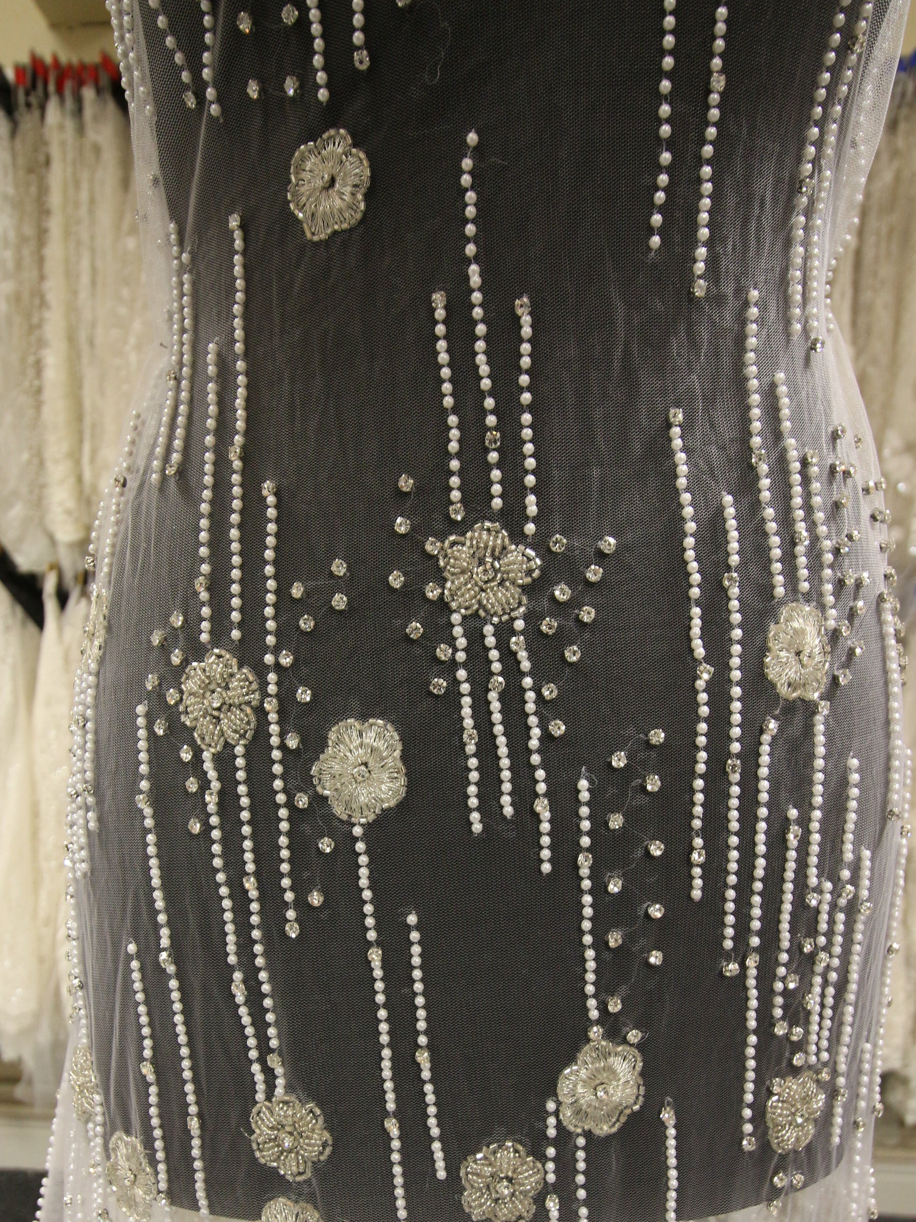 Dentelle Perlée Ivoire - Alma
