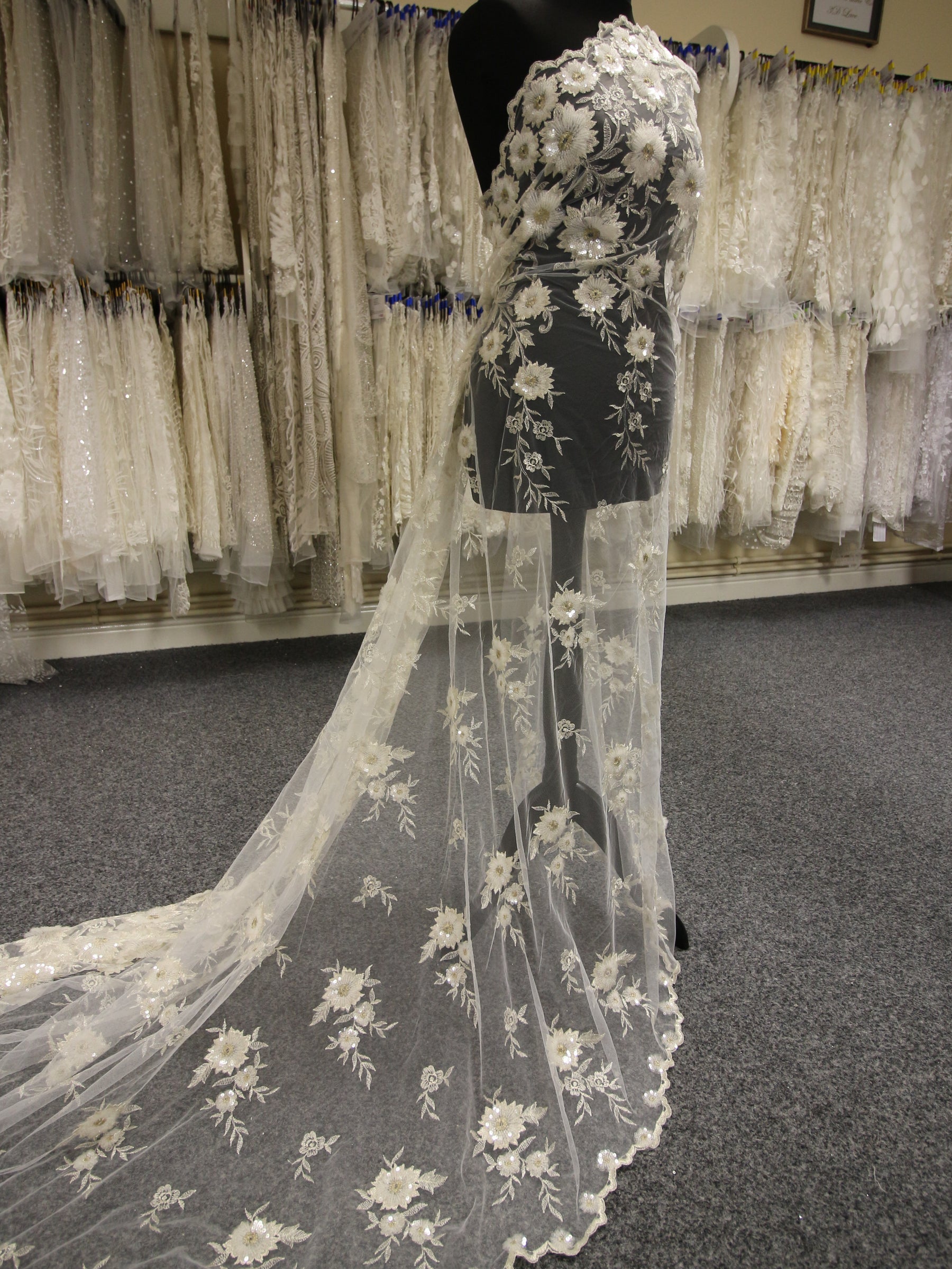 Dentelle Paillette Ivoire - Arvid