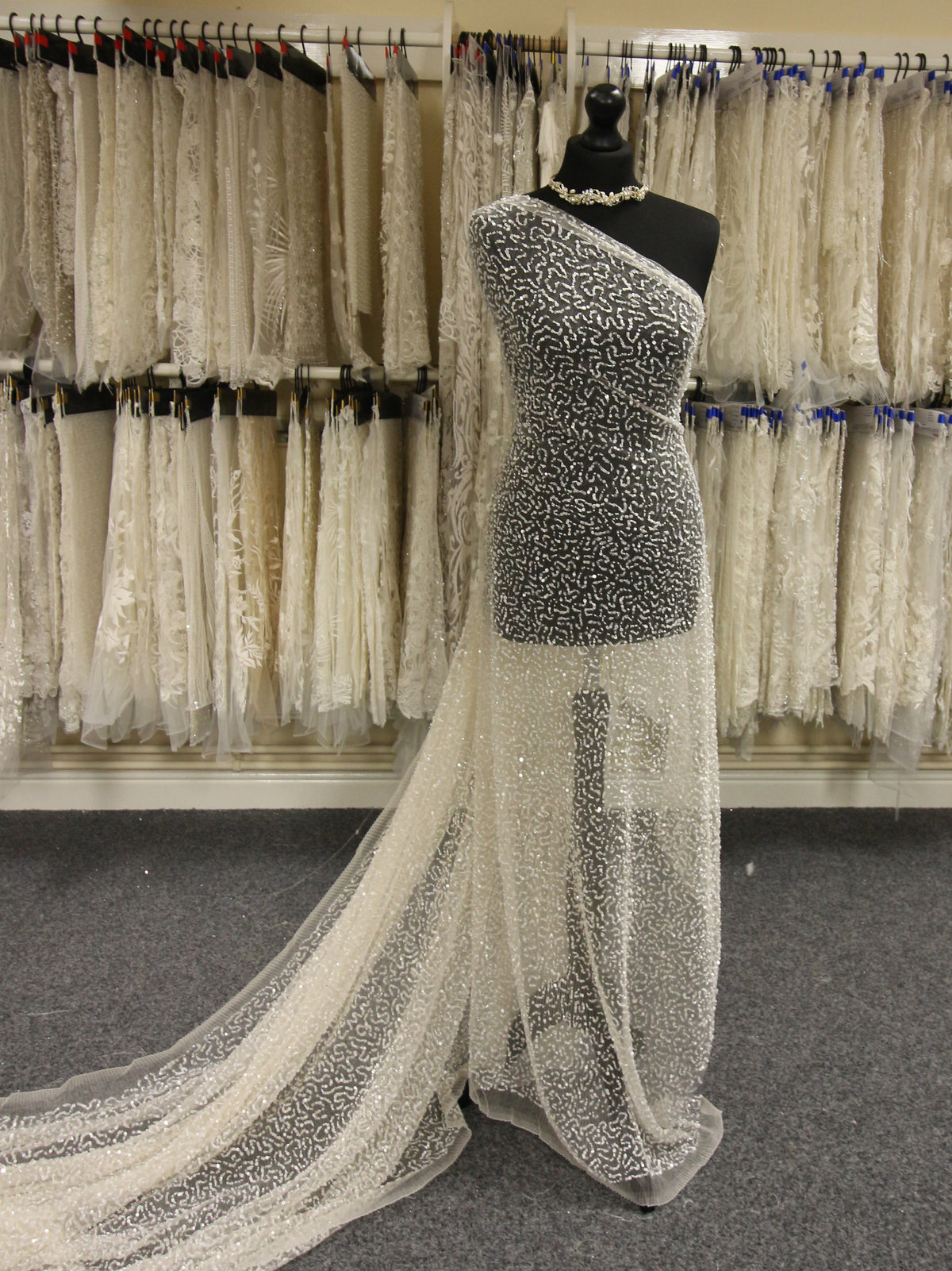 Tulle embelli ivoire - Blaine