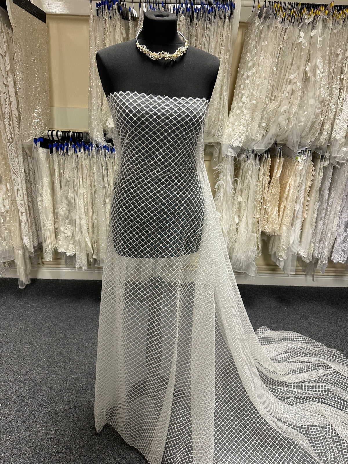 Tulle pailleté ivoire - Exuberance