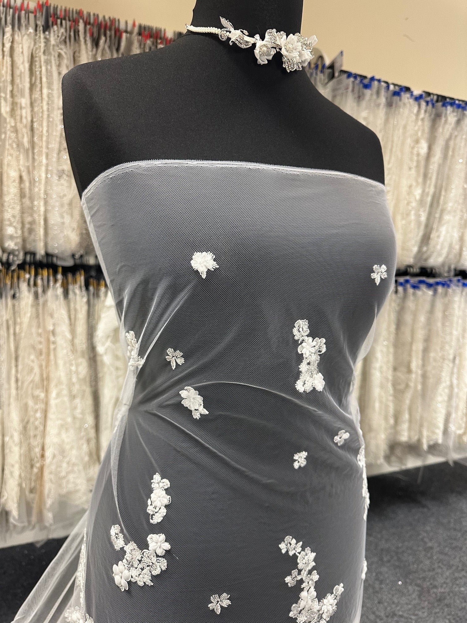 Dentelle Broderie Ivoire - Fabienne