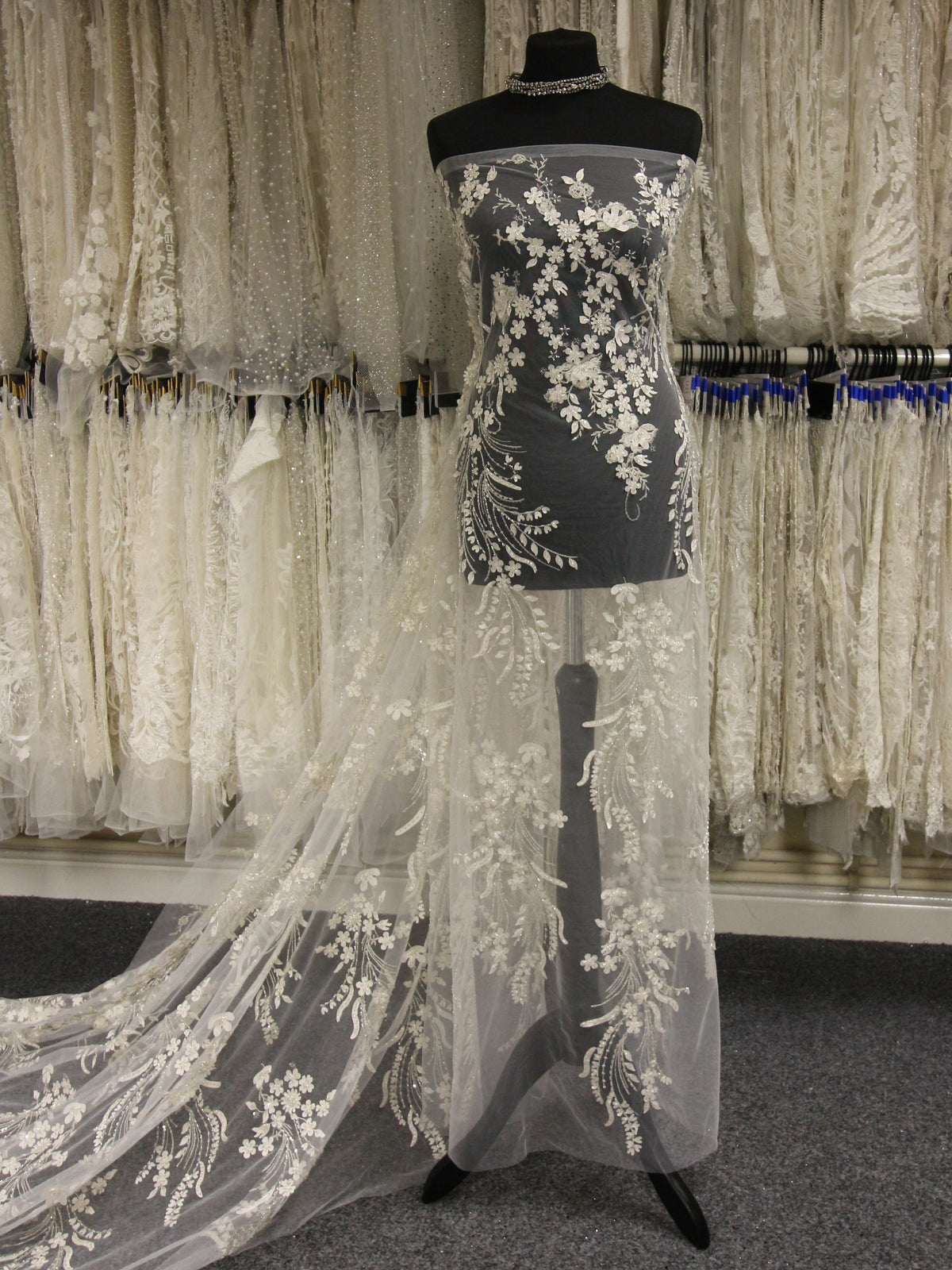 Dentelle Perlée Ivoire - Haldis