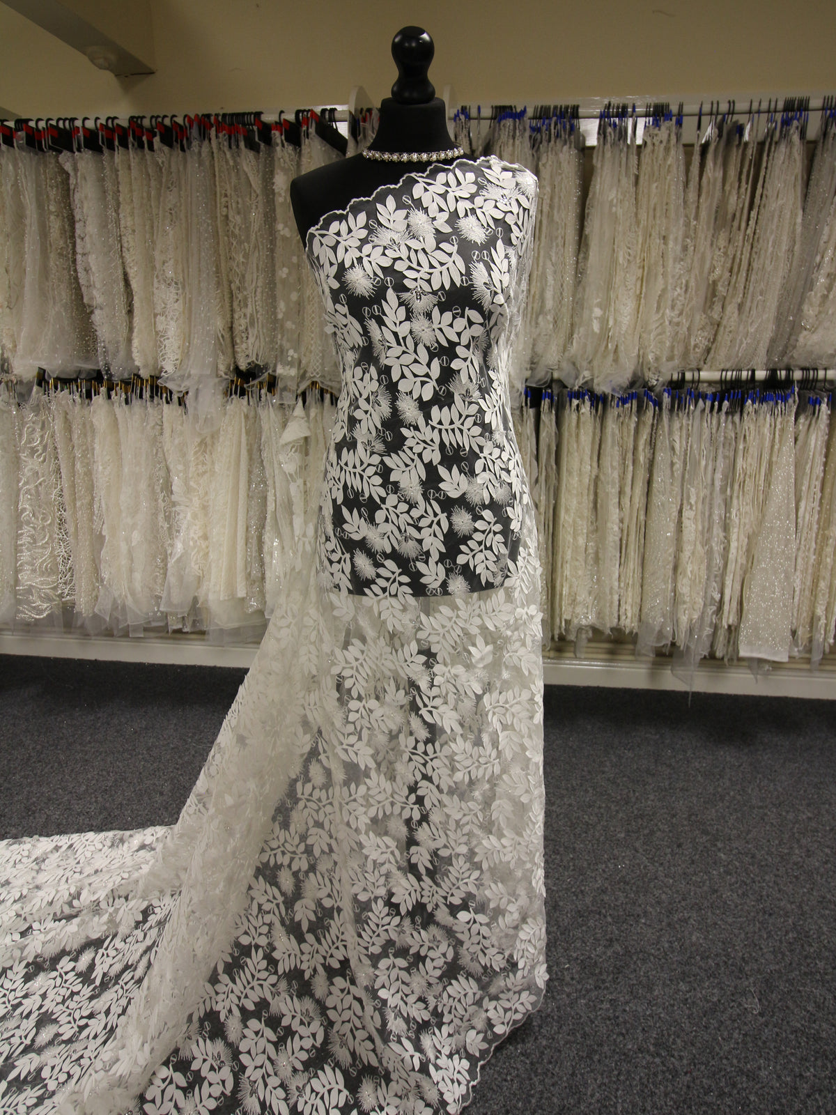 Dentelle Laser Brodée Ivoire - Hetty