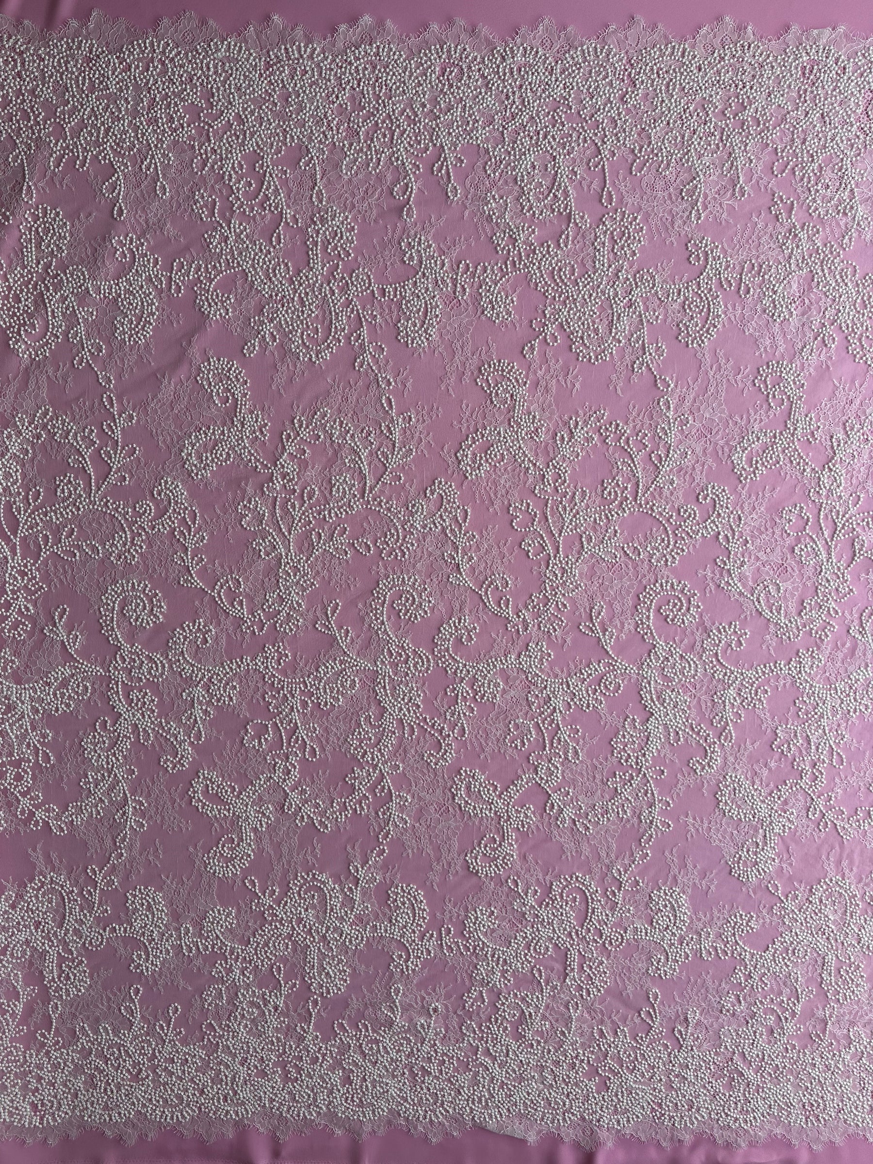 Dentelle Brodée Ivoire - Potentia