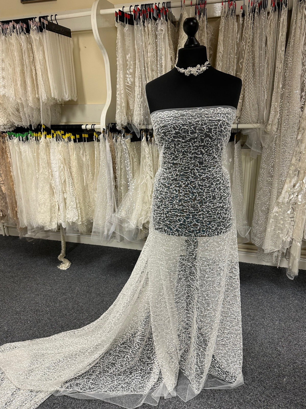 Dentelle Brodée Ivoire - Séverine