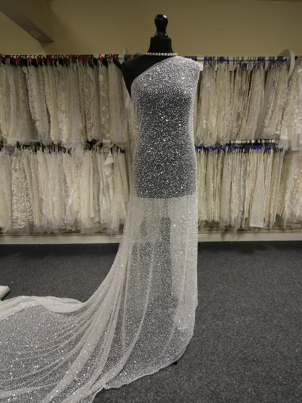 Tulle à paillettes ivoire - Sprinkle