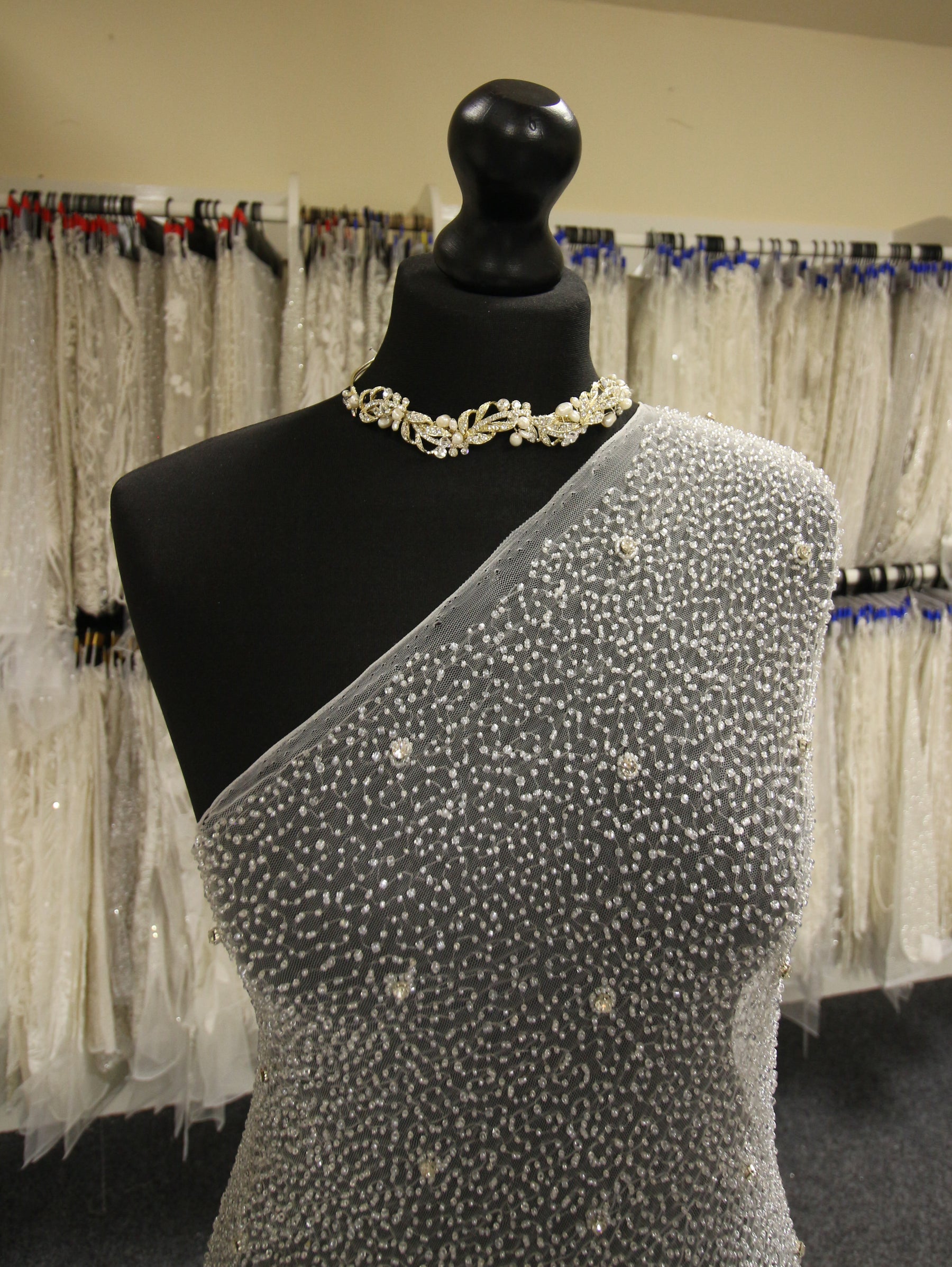 Tulle en Ivoire Diamanté - Vignette