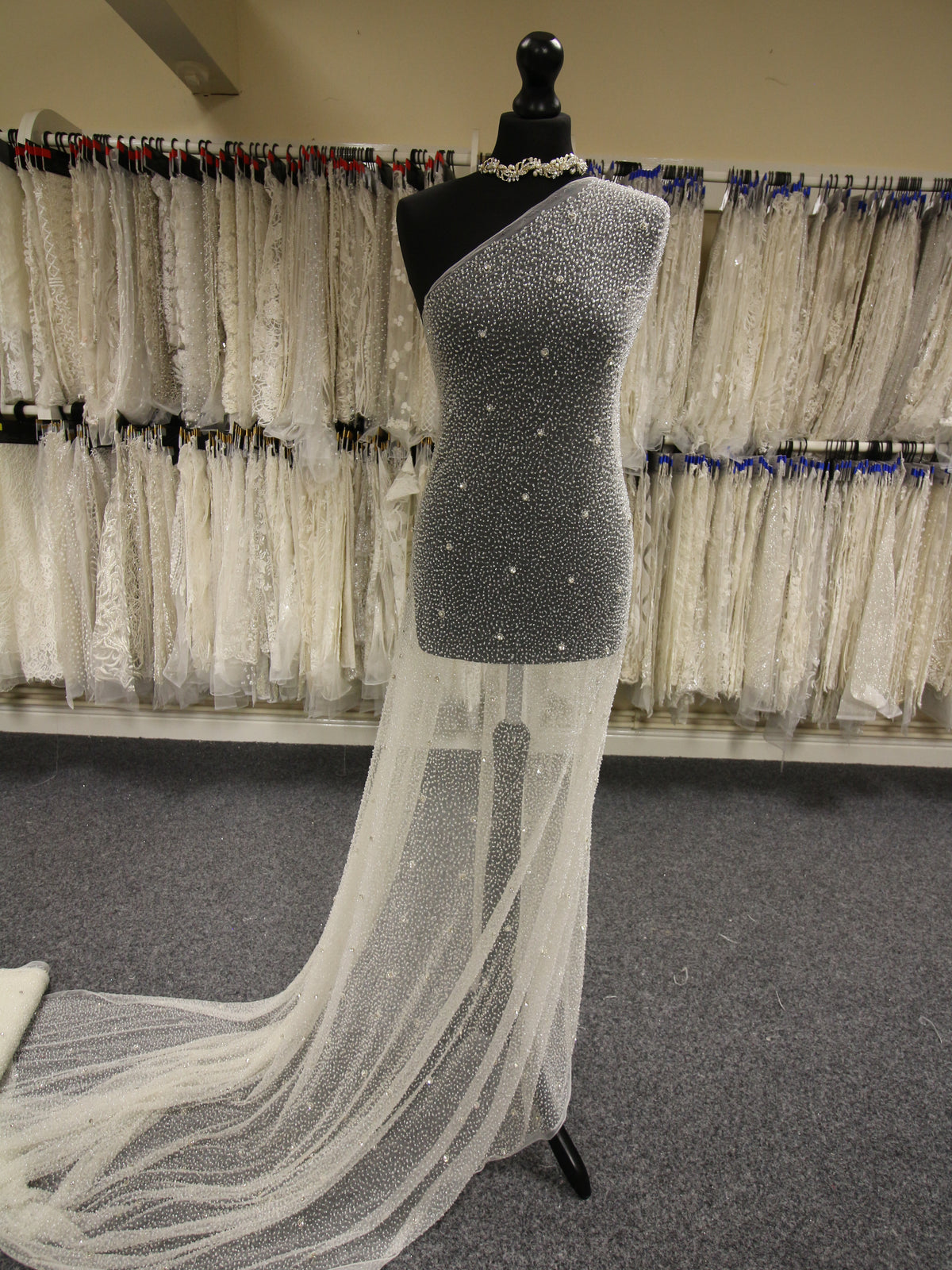 Tulle en Ivoire Diamanté - Vignette