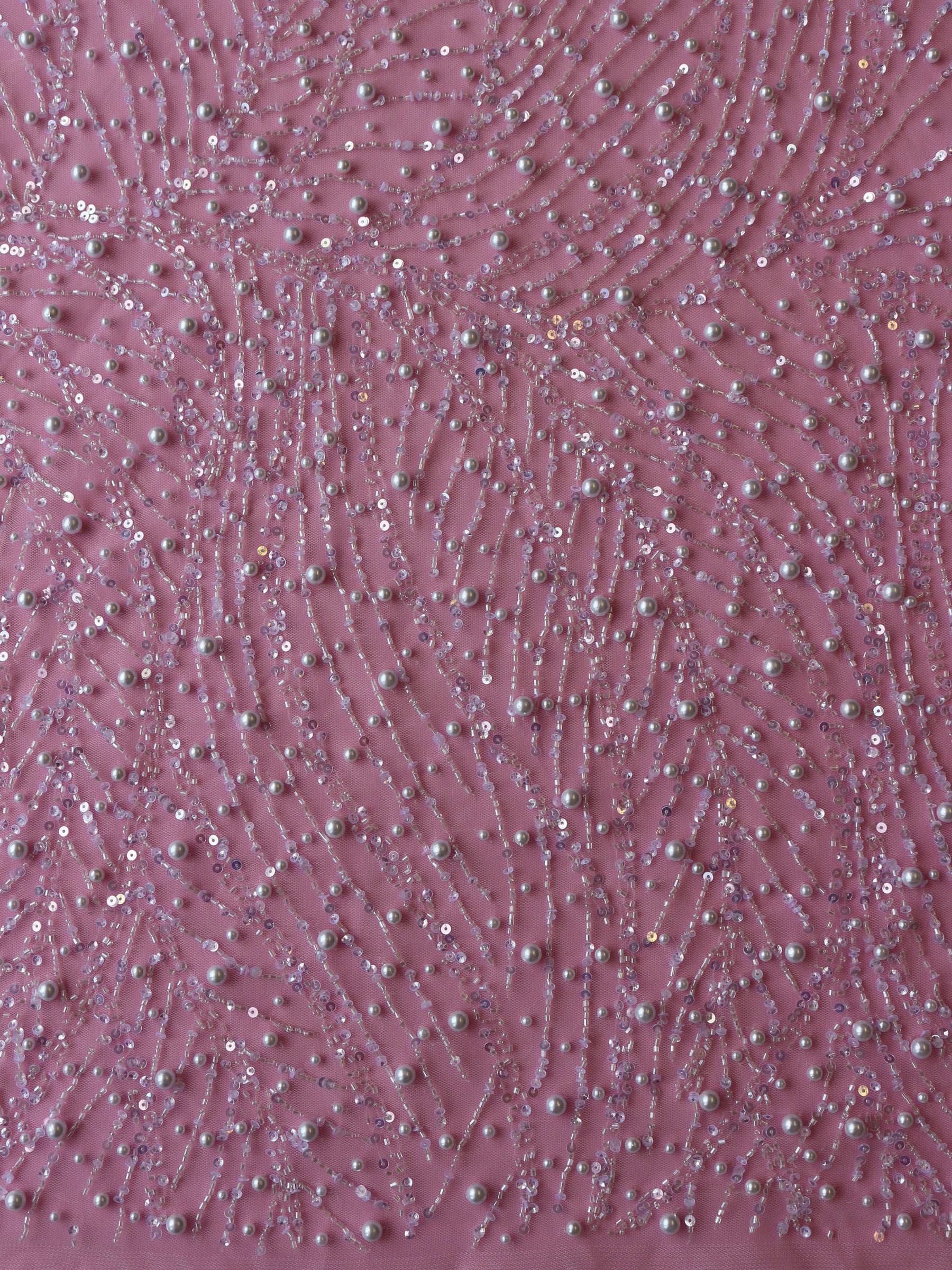 Tulle perlé ivoire - Kit
