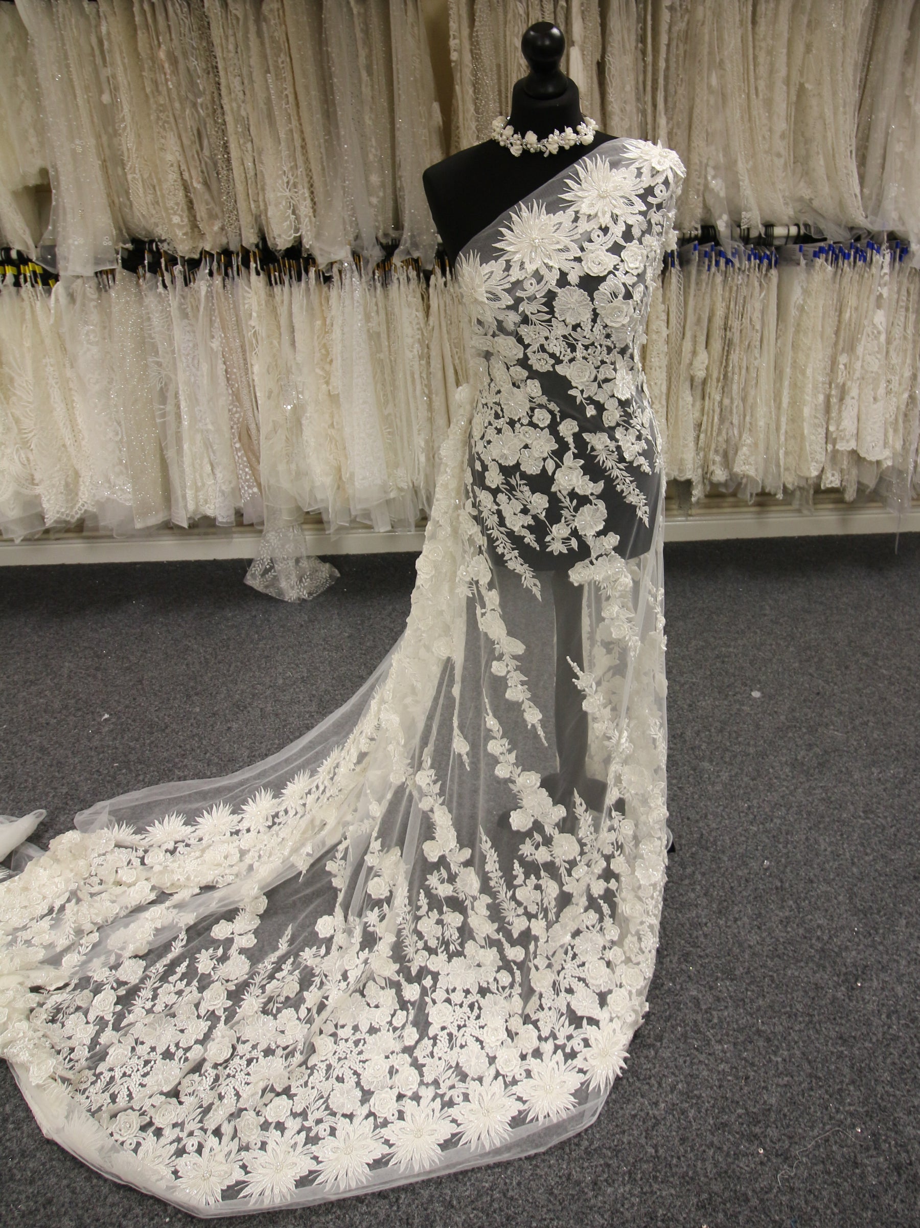 Dentelle Brodée Ivoire - Alessia
