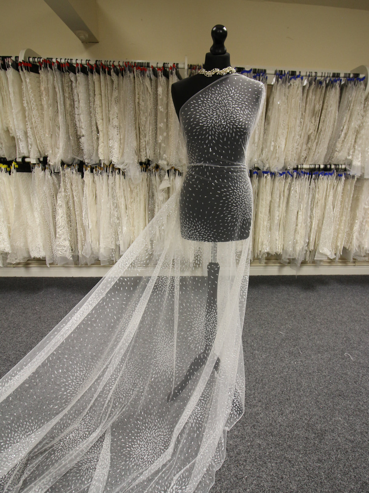 Tulle pailleté ivoire - Florentine