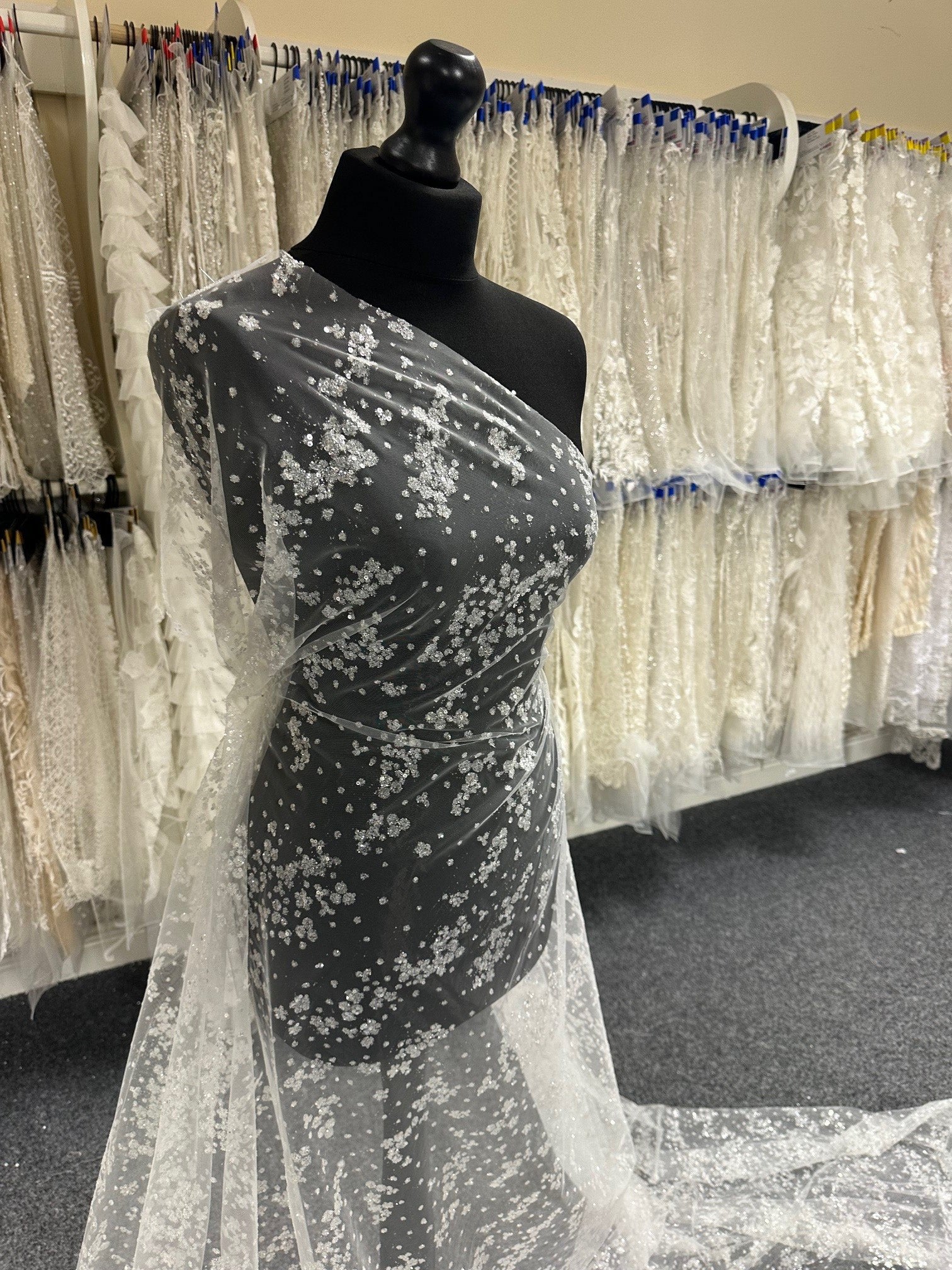 Tulle Pailleté Ivoire - Twinkle