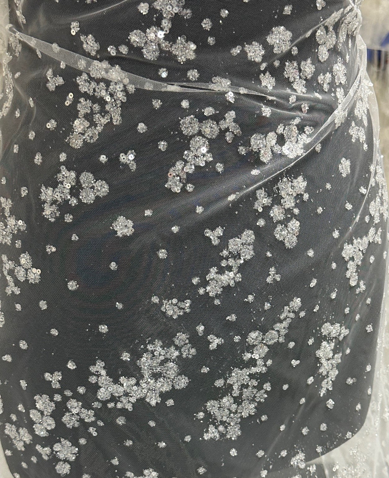 Tulle Pailleté Ivoire - Twinkle