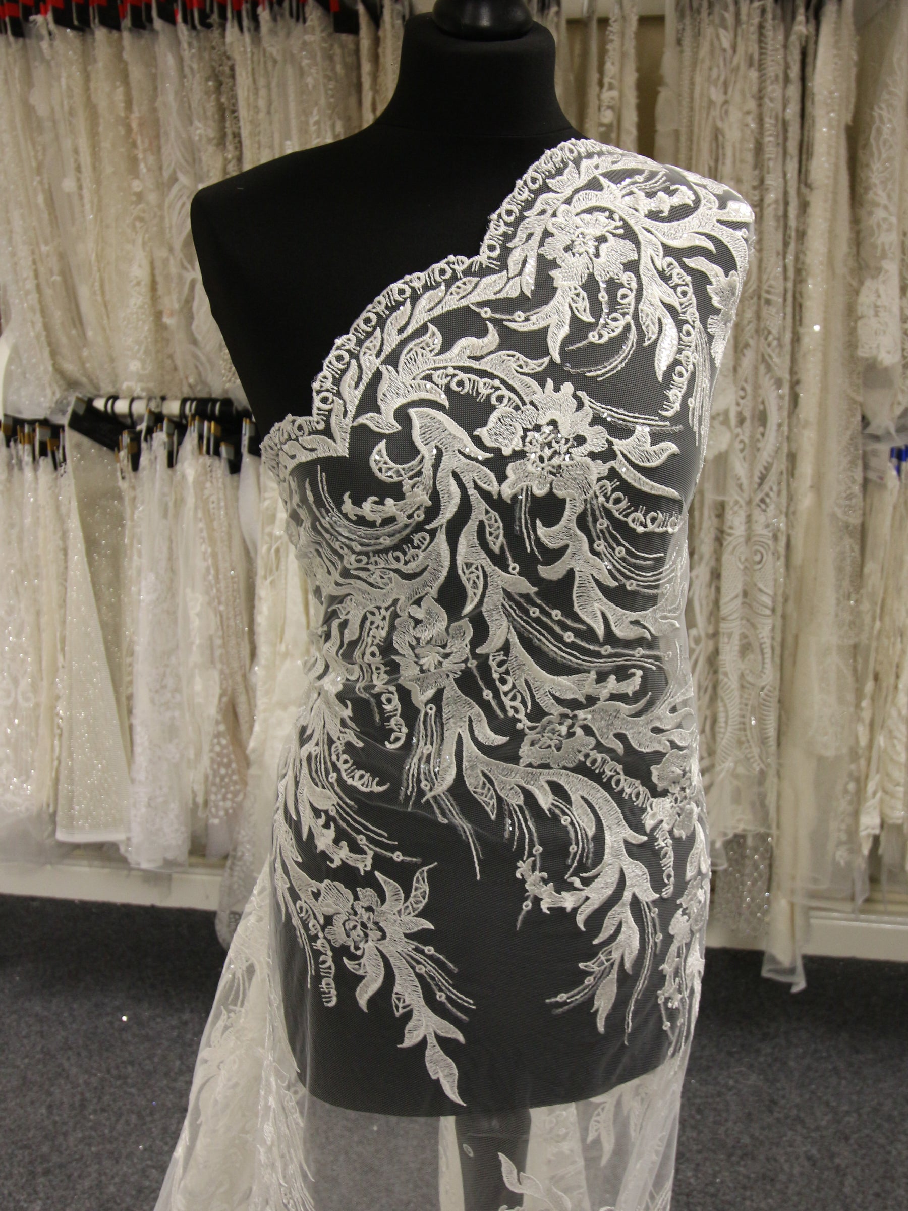 Dentelle Broderie Ivoire - Abrielle