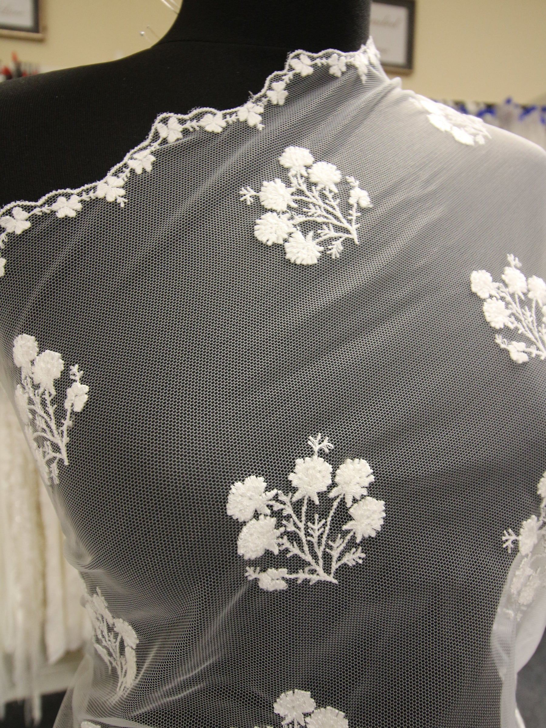 Dentelle Brodée Ivoire - Mary
