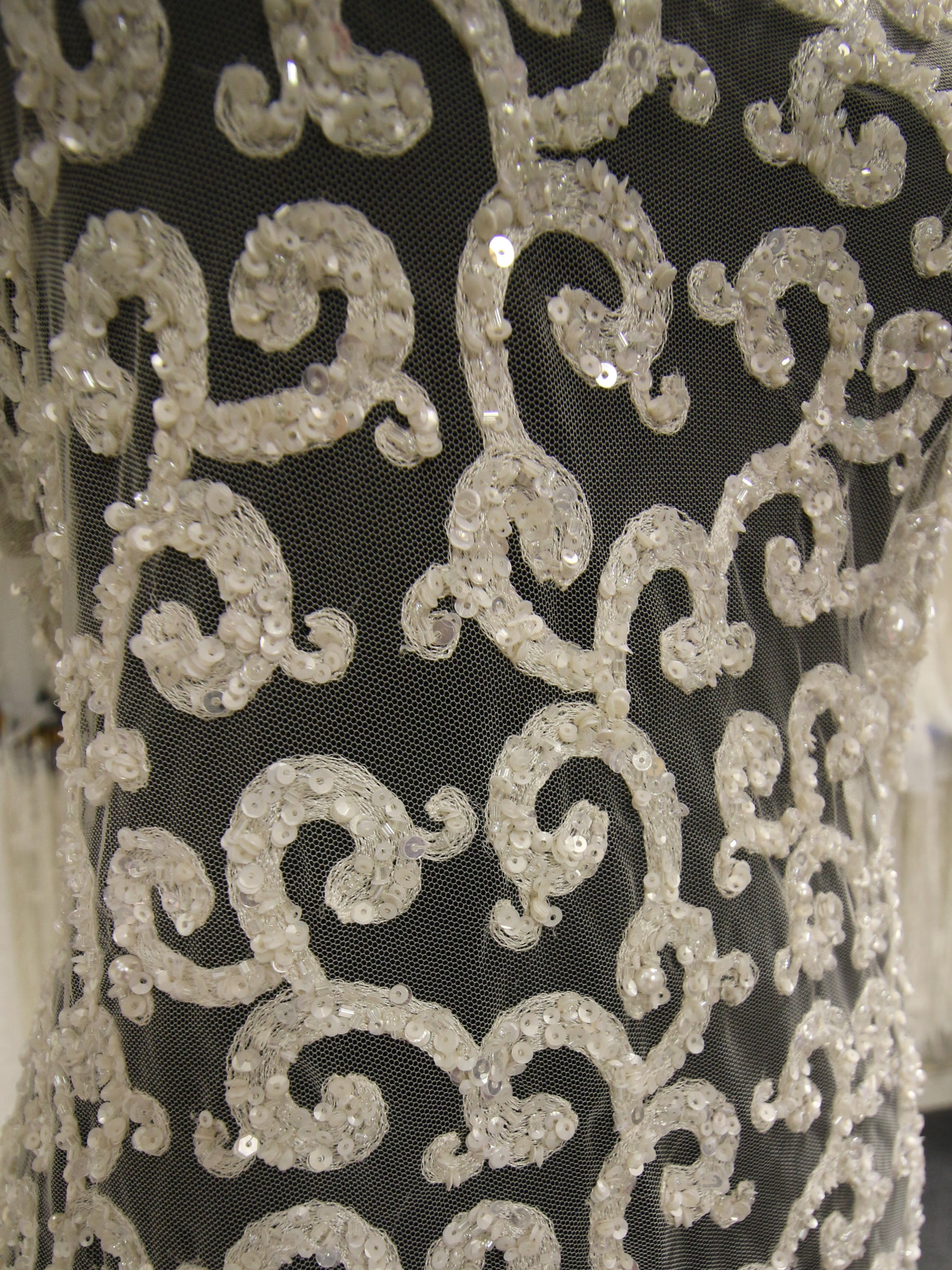 Dentelle Perlée Ivoire - Borisina